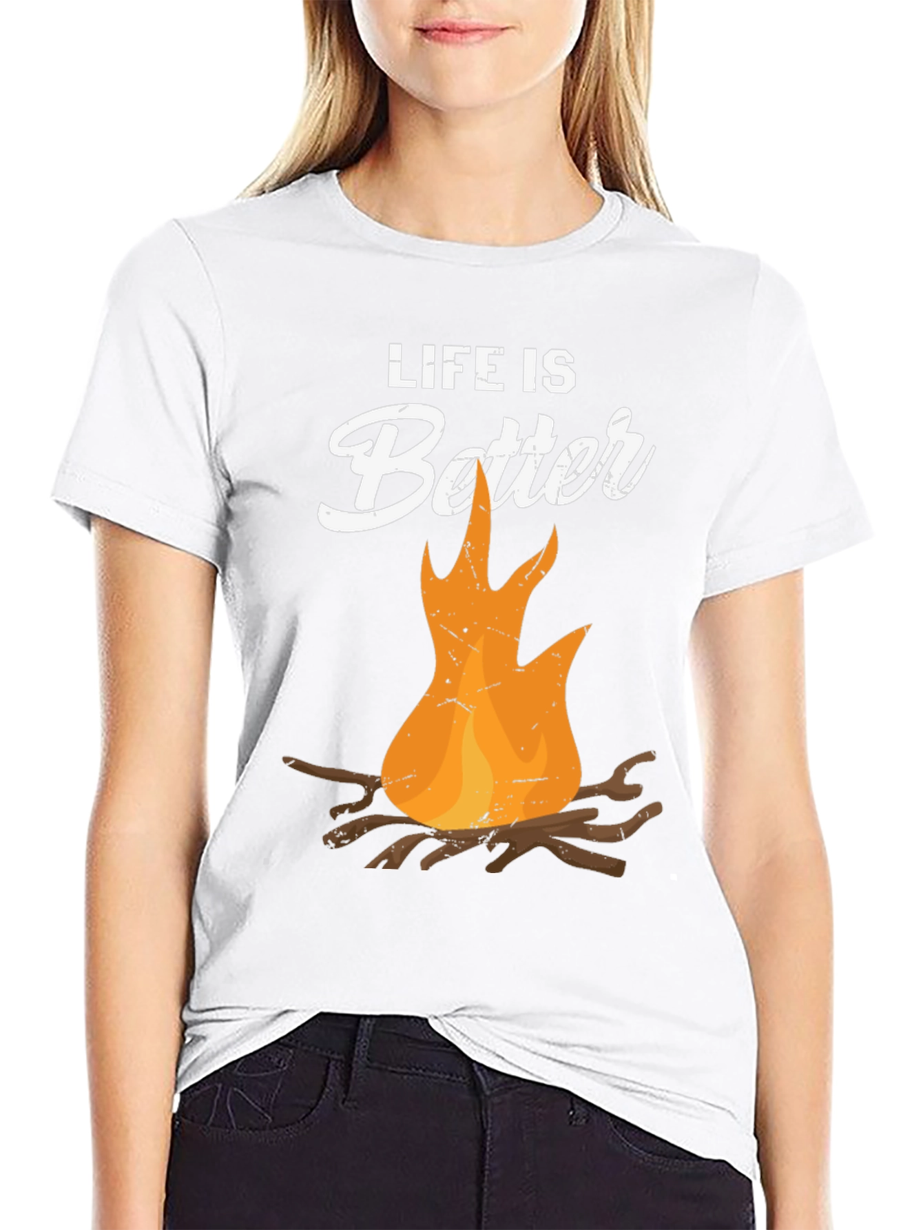 Life is Better Campfire Graphic T-Shirt