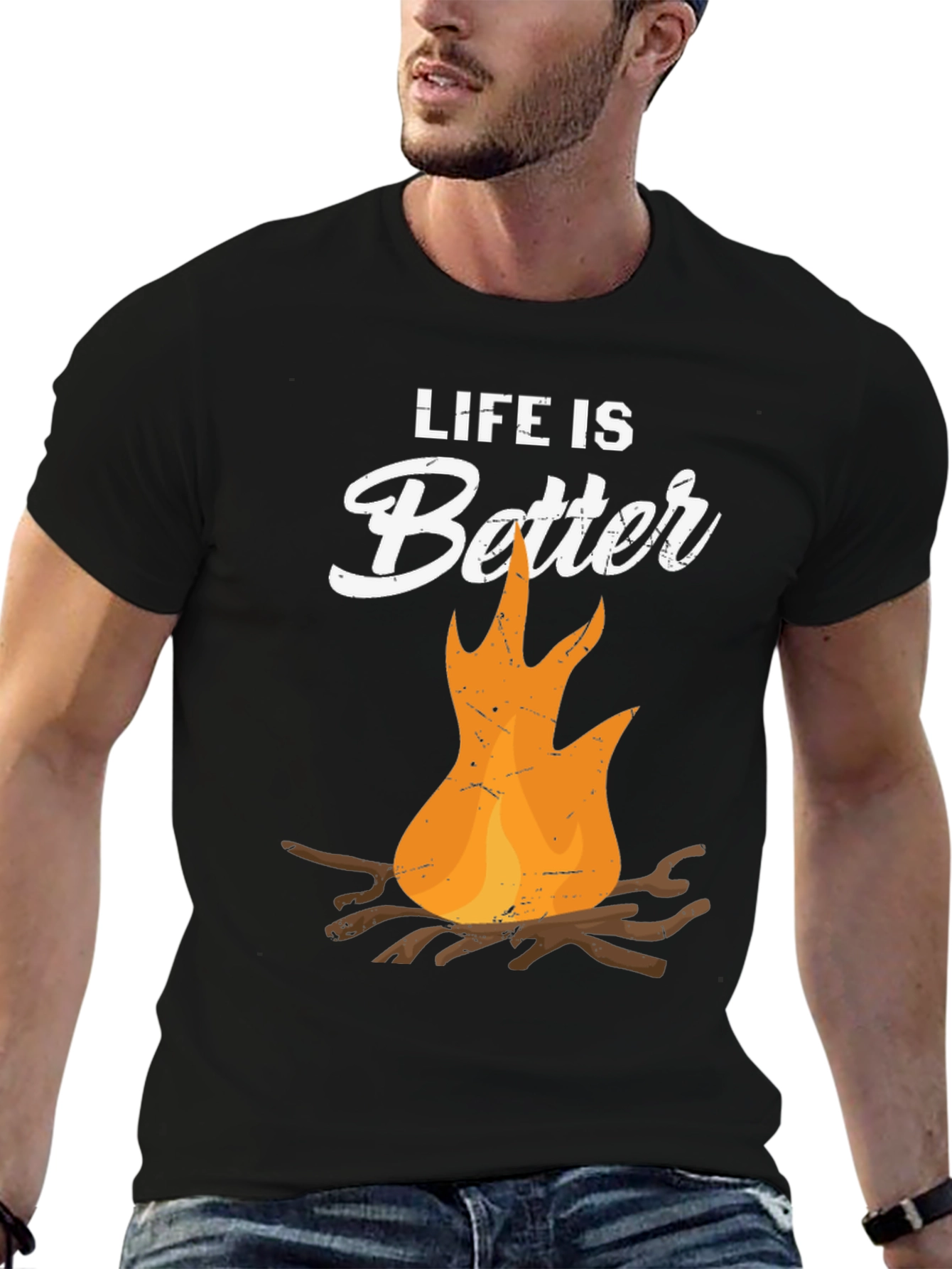Life is Better Campfire Graphic T-Shirt