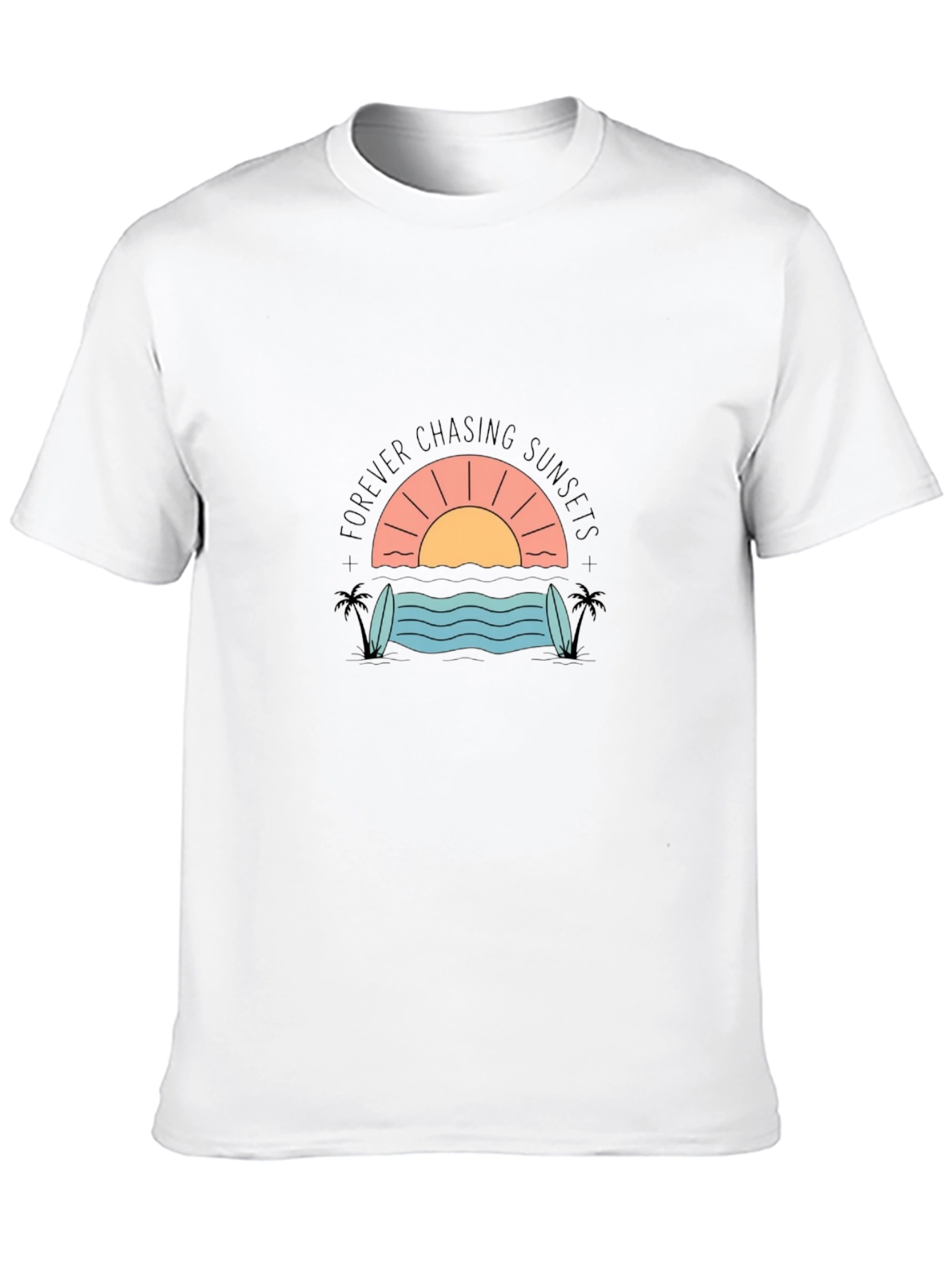 Sunset Chaser Graphic Tee - Black
