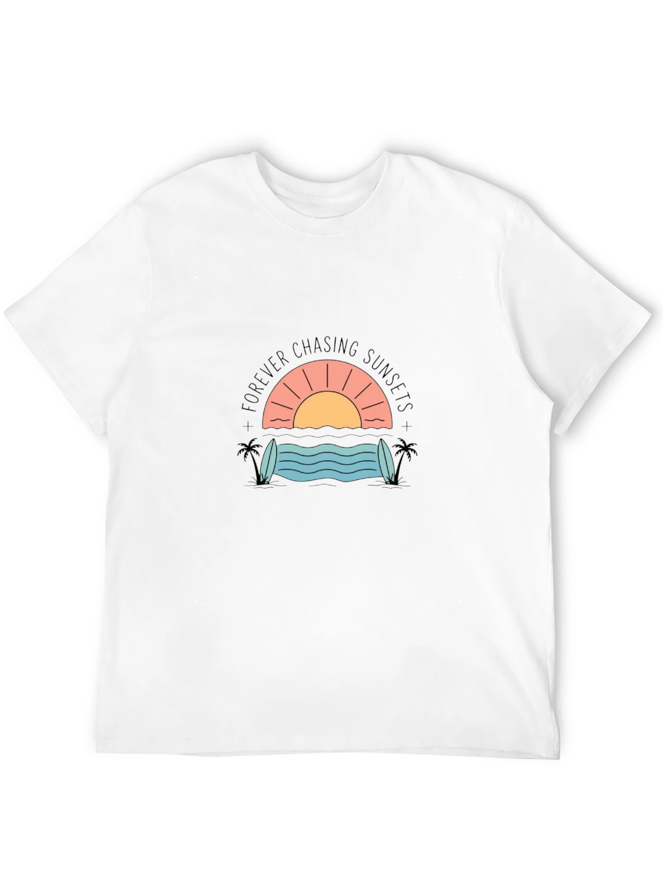 Sunset Chaser Graphic Tee - Black
