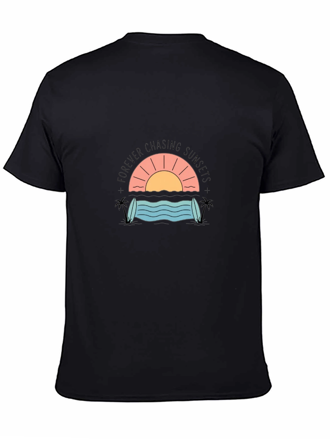 Sunset Chaser Graphic Tee - Black