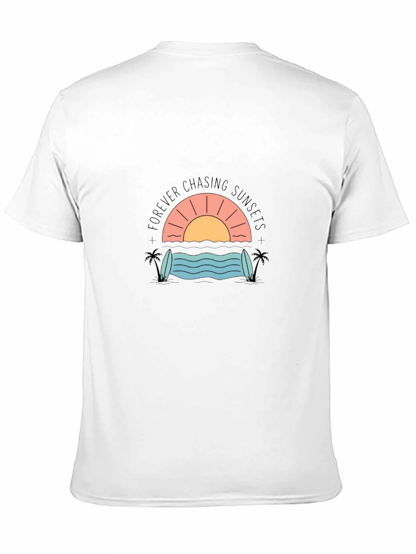 Sunset Chaser Graphic Tee - Black