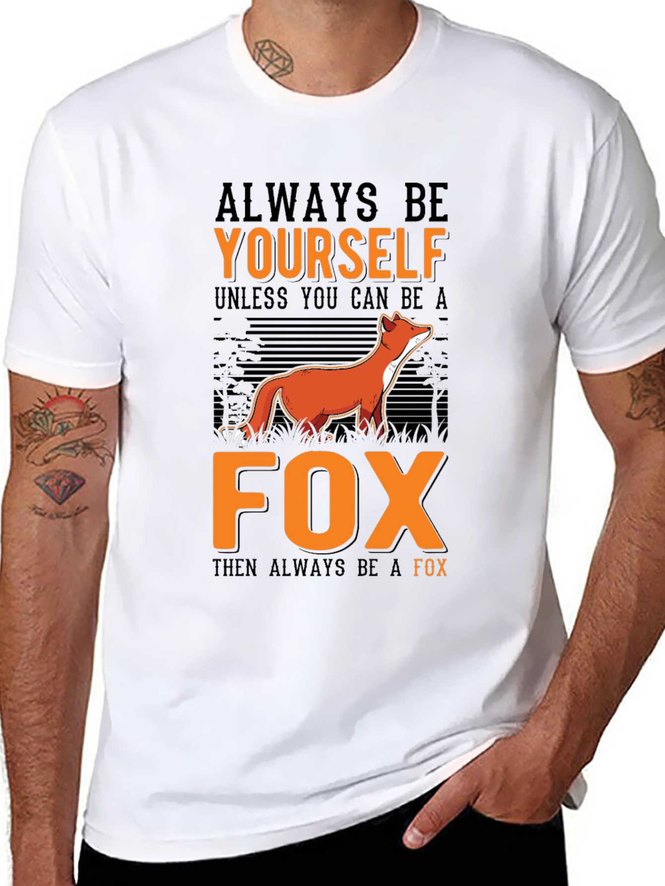 Always Be Yourself Fox Graphic Tee