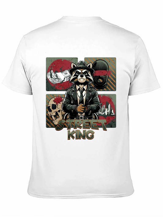 Street King Raccoon Graphic T-Shirt