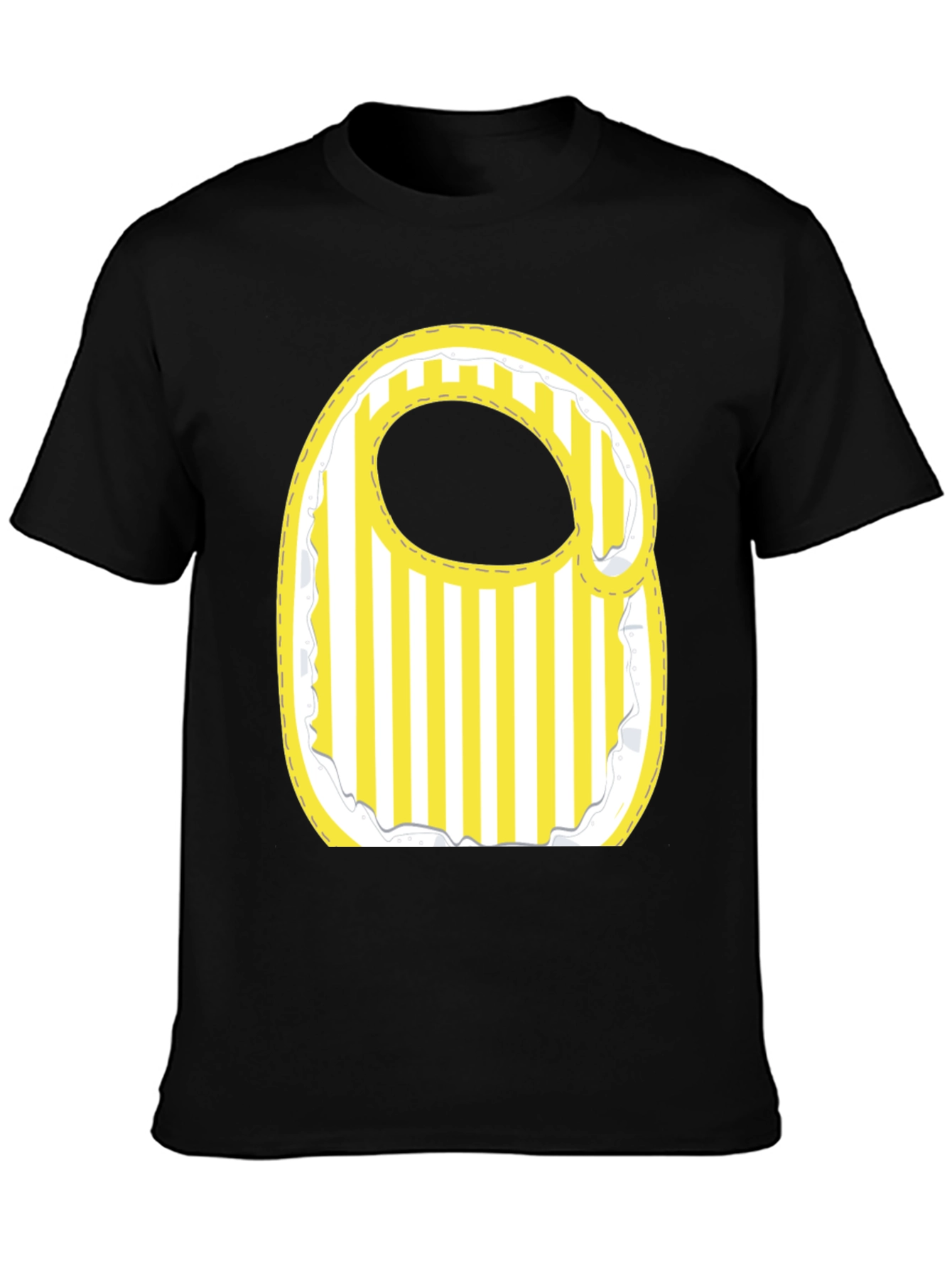 Stylish Striped Baby Bib Graphic Tee