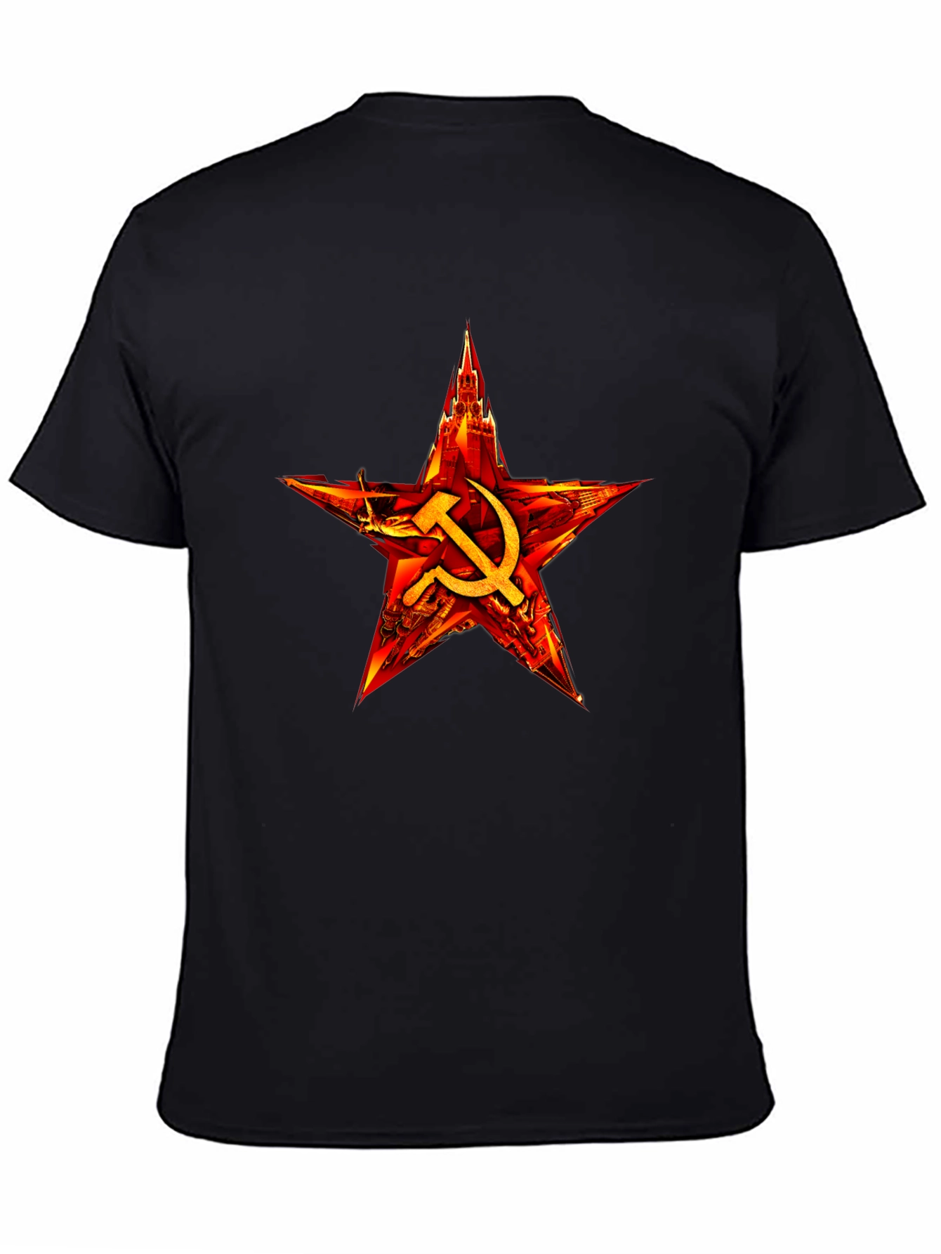 Red Star Hammer & Sickle Graphic T-Shirt