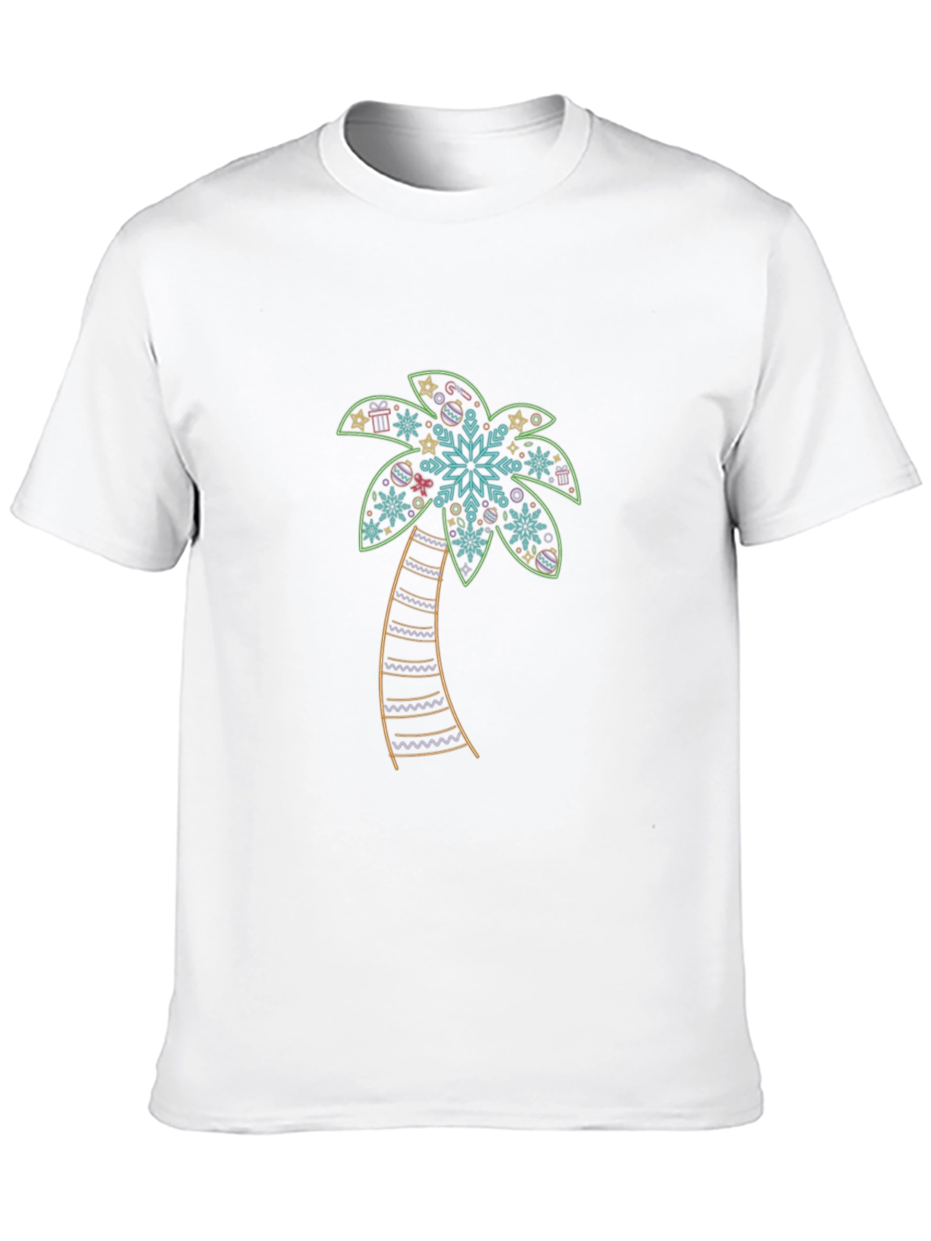 Festive Palm Tree Graphic Tee