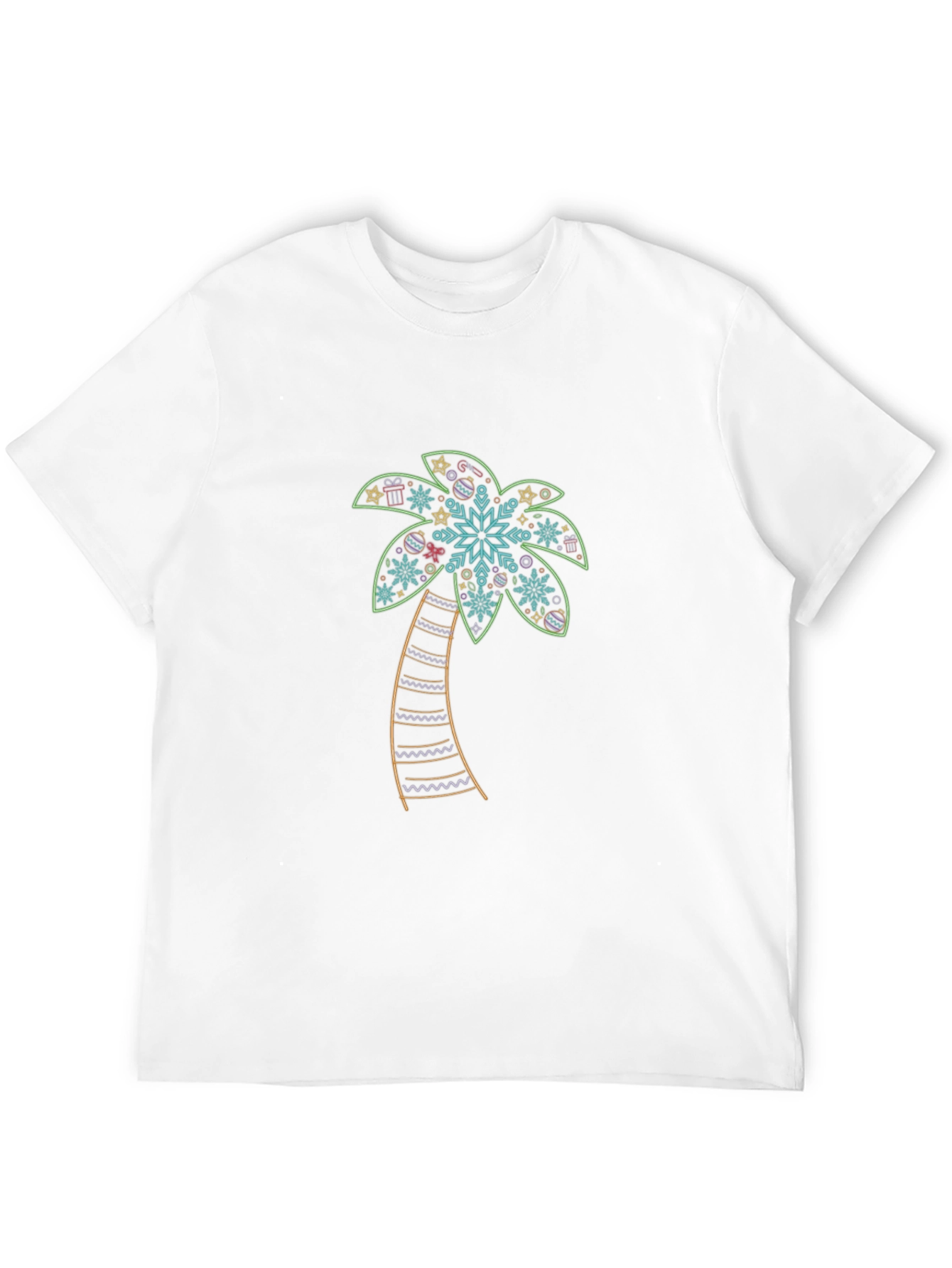 Festive Palm Tree Graphic Tee