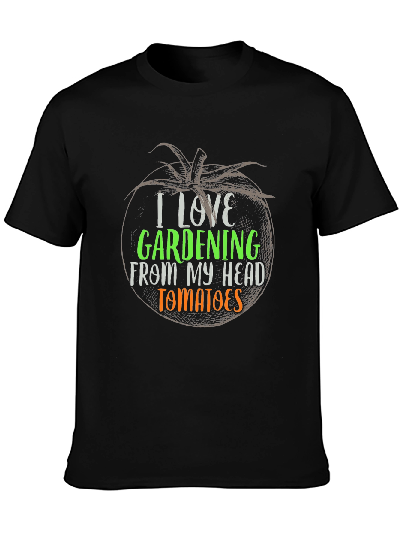I Love Gardening Tomato Graphic T-Shirt