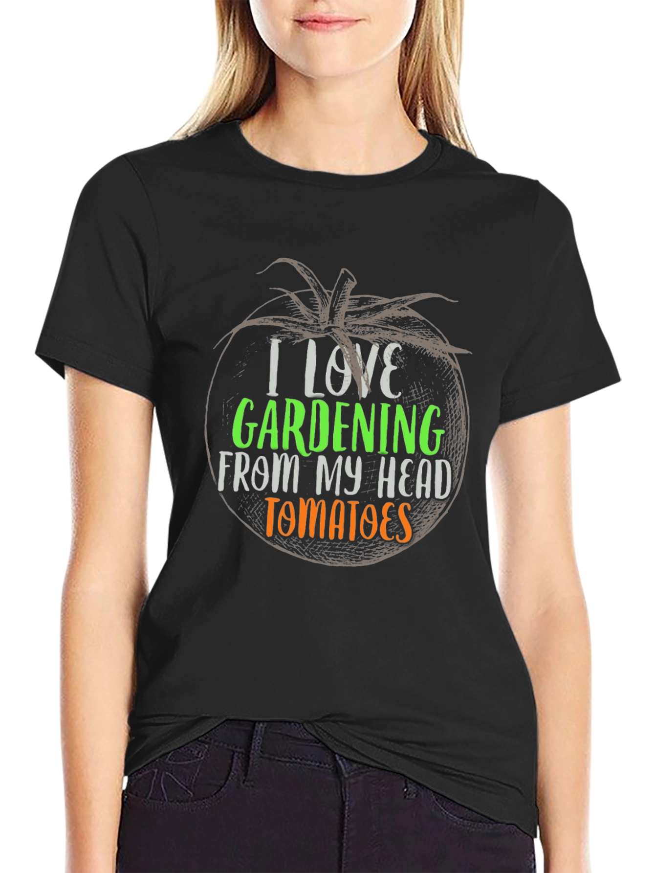 I Love Gardening Tomato Graphic T-Shirt
