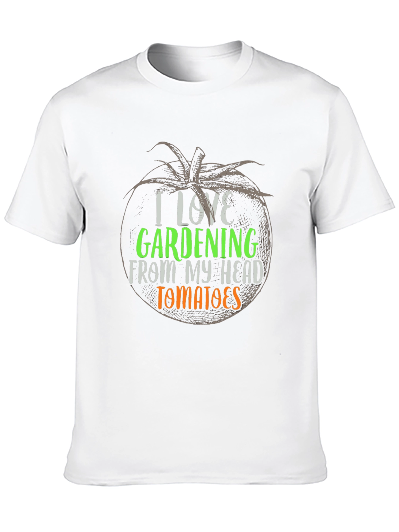 I Love Gardening Tomato Graphic T-Shirt