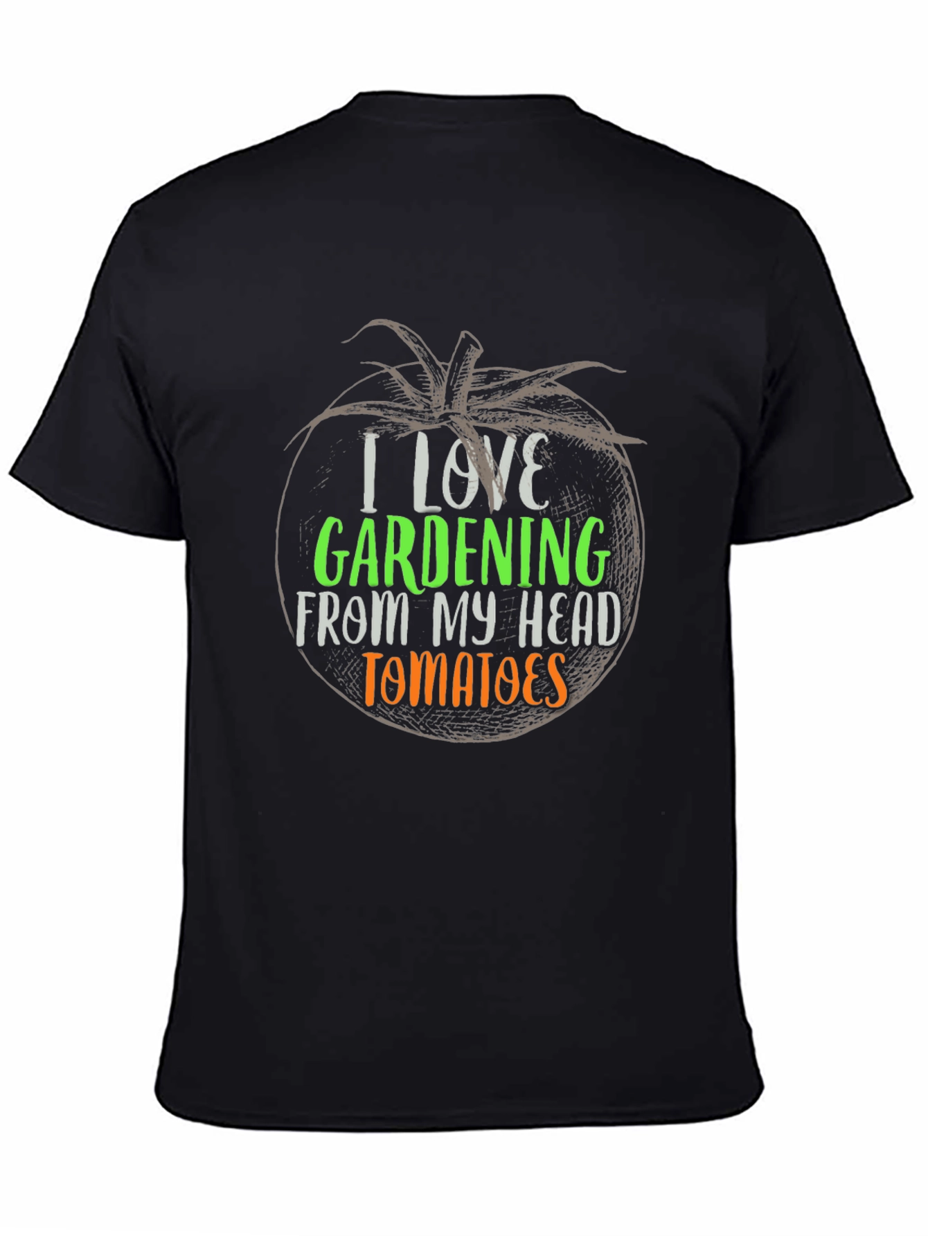 I Love Gardening Tomato Graphic T-Shirt