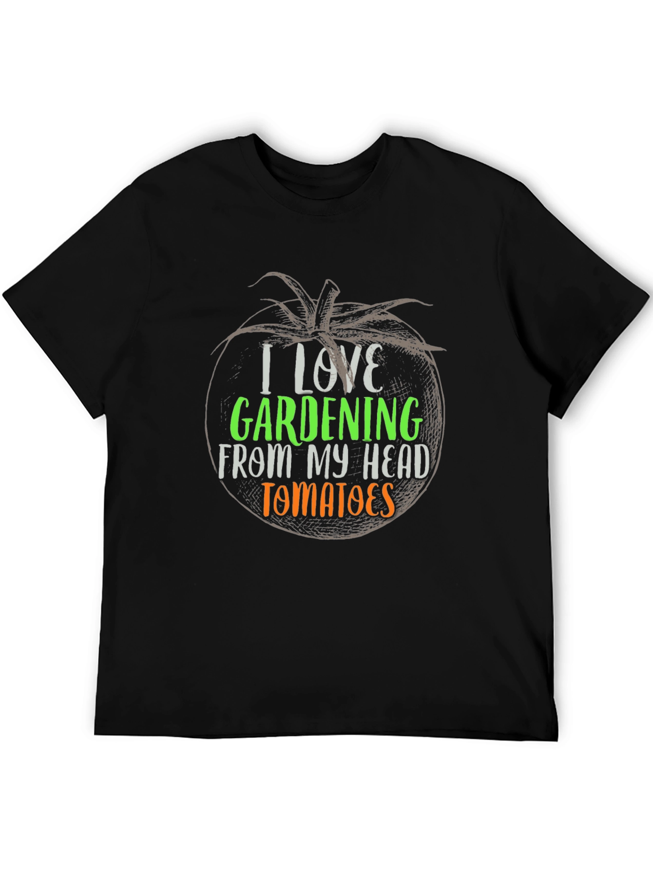 I Love Gardening Tomato Graphic T-Shirt