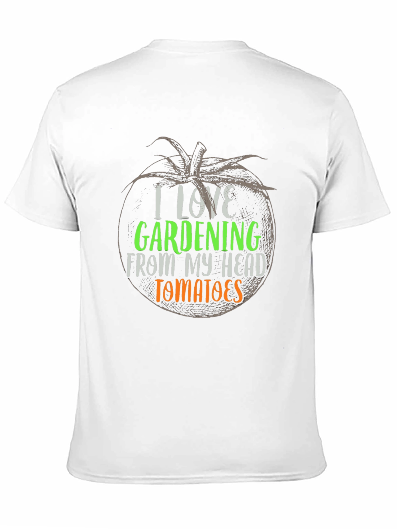 I Love Gardening Tomato Graphic T-Shirt