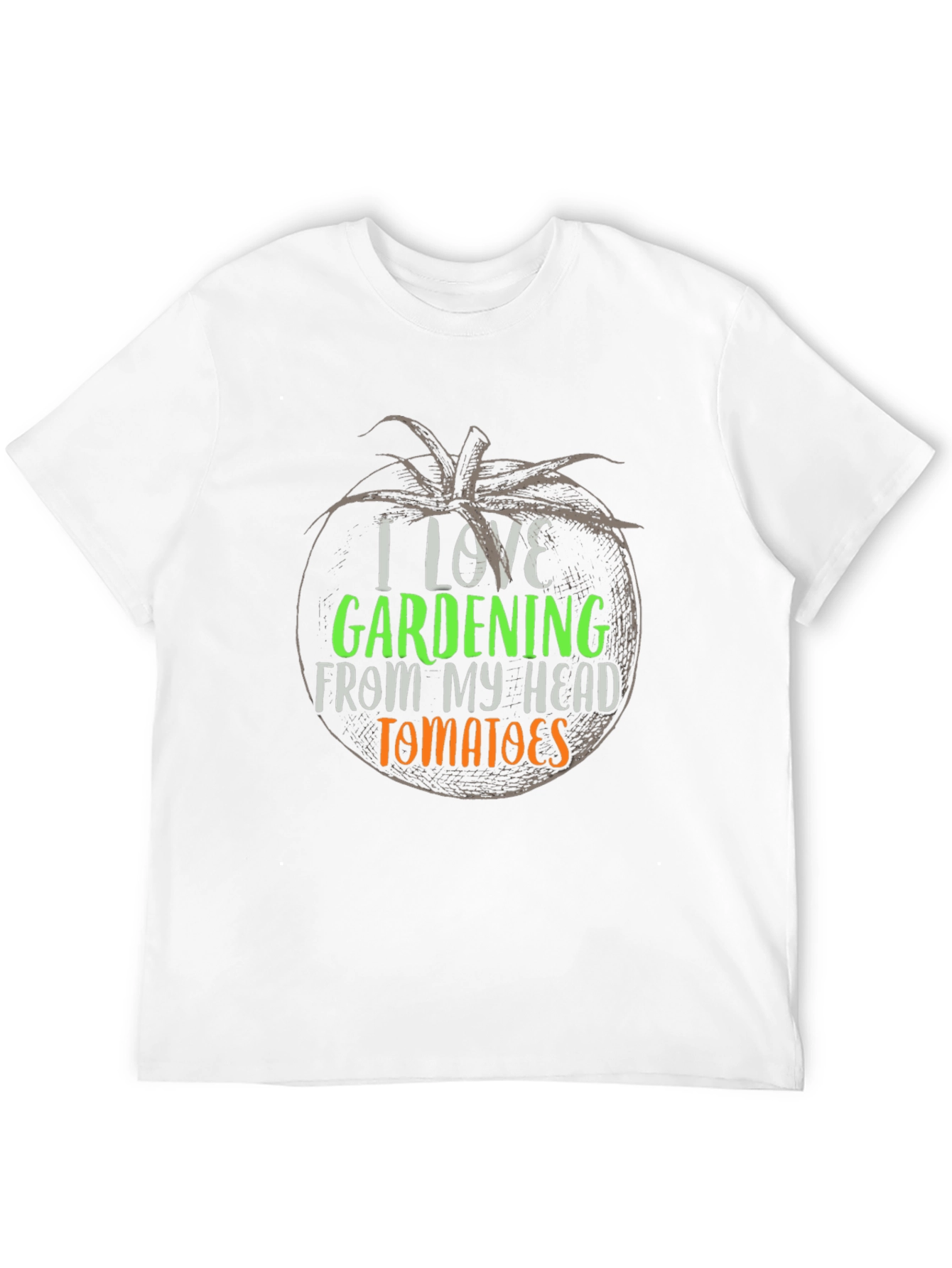 I Love Gardening Tomato Graphic T-Shirt