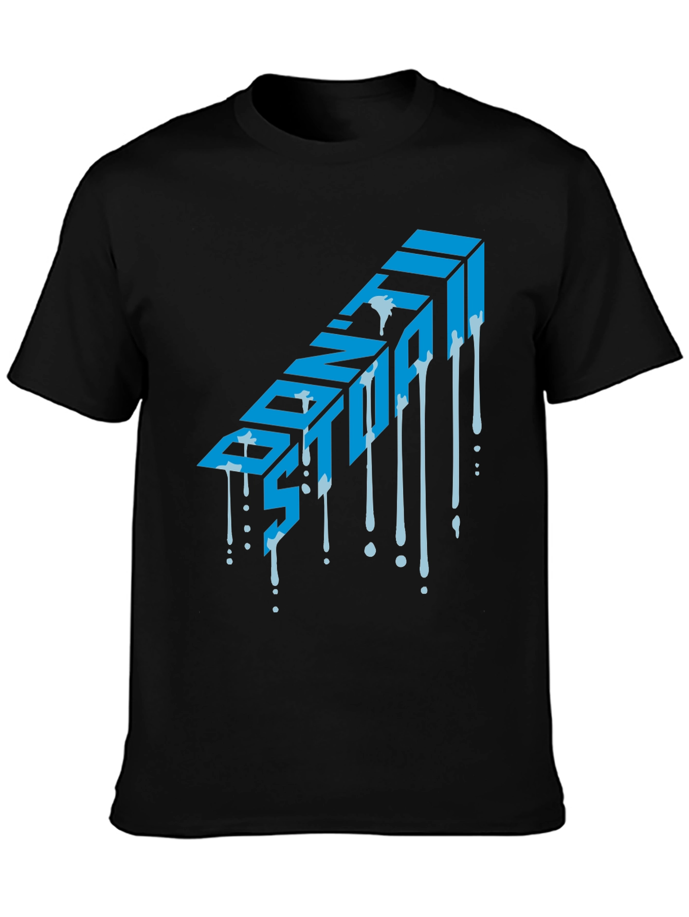 Dont Stop Graphic T-Shirt - Mens Black Tee