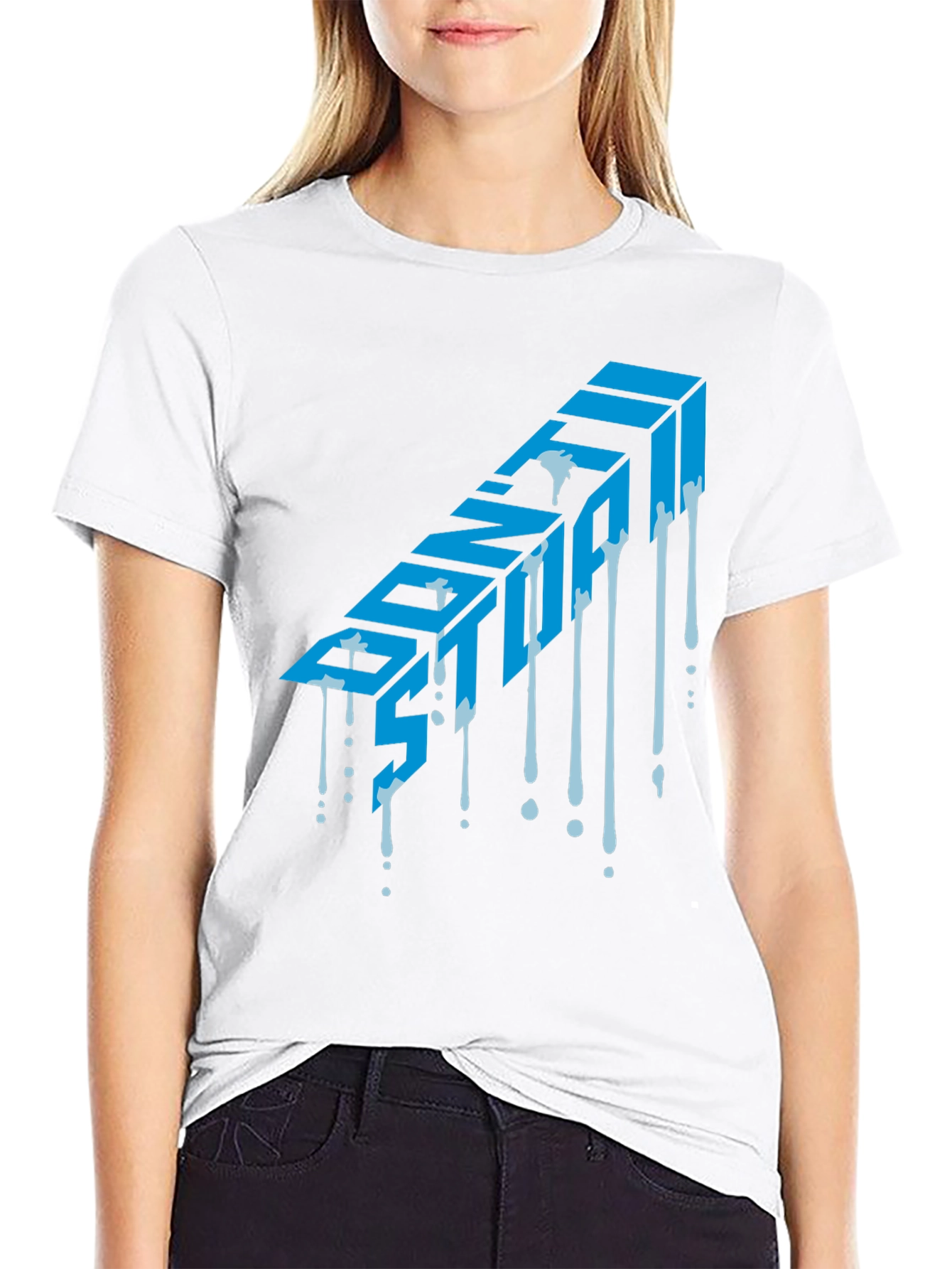 Dont Stop Graphic T-Shirt - Mens Black Tee