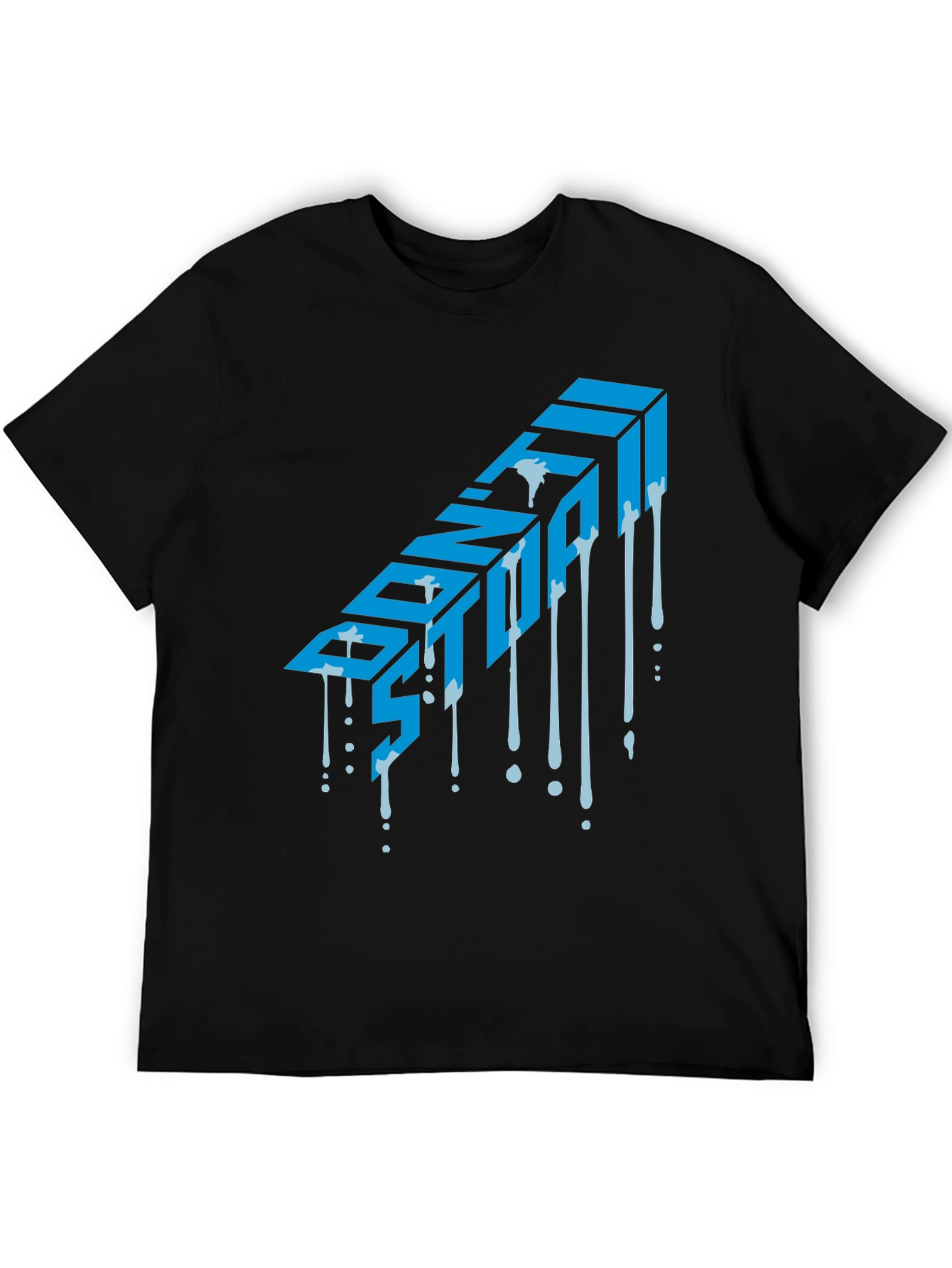 Dont Stop Graphic T-Shirt - Mens Black Tee