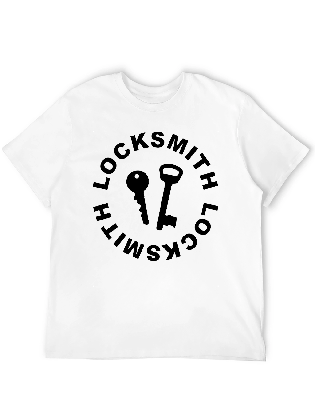 Locksmith Keys Graphic Black T-Shirt