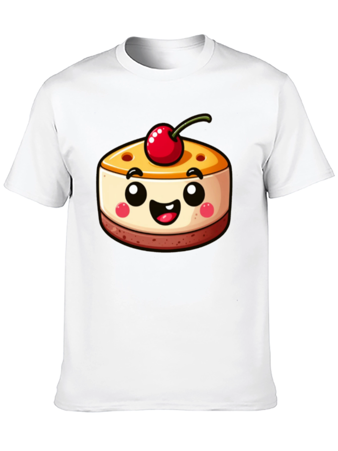 Cute Dessert Graphic Tee - Black Shirt