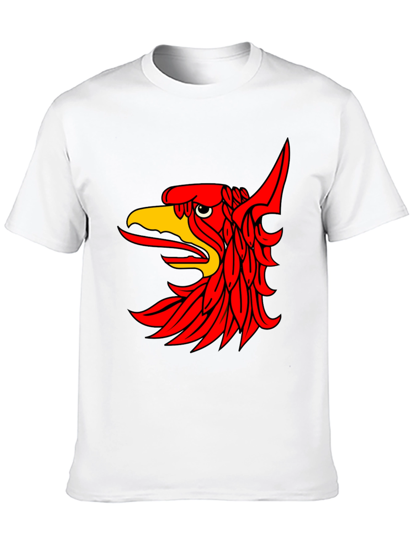 Black T-Shirt with Red Griffin Graphic