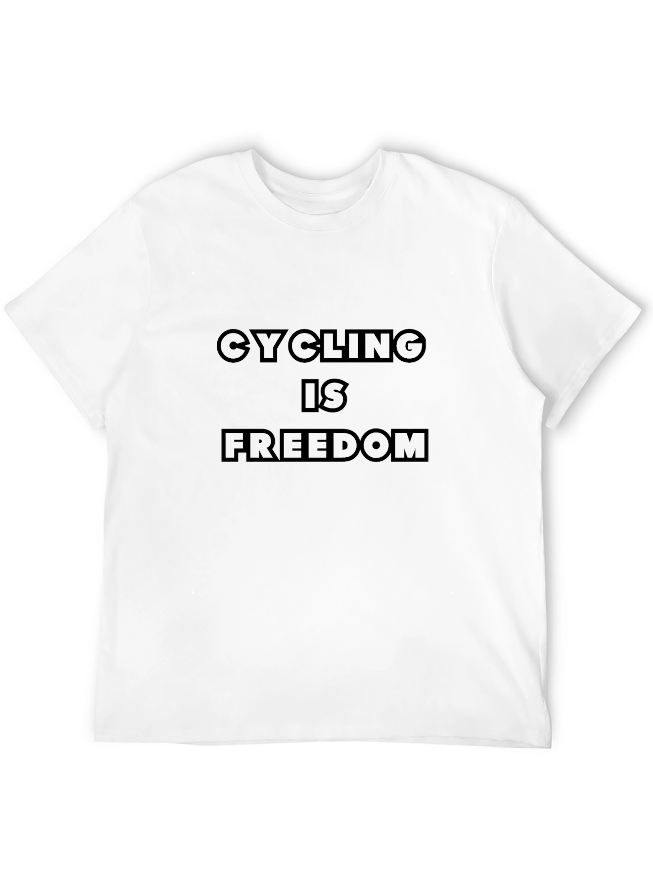 Cycling is Freedom T-Shirt - Black Graphic Tee