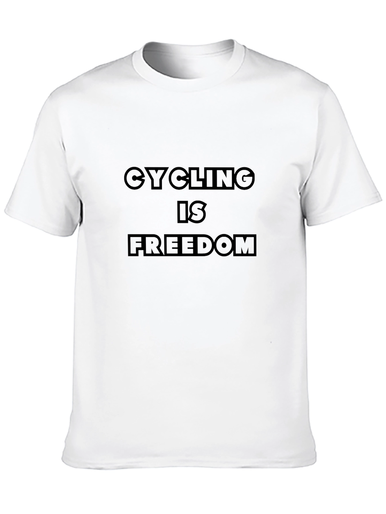 Cycling is Freedom T-Shirt - Black Graphic Tee