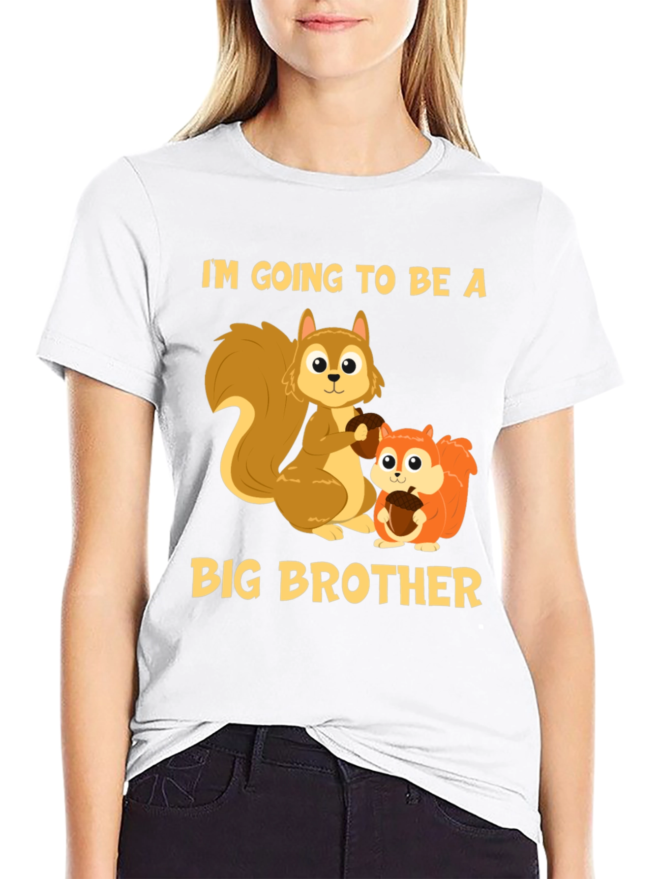 Big Brother Squirrel T-Shirt - Cute Announcement Tee