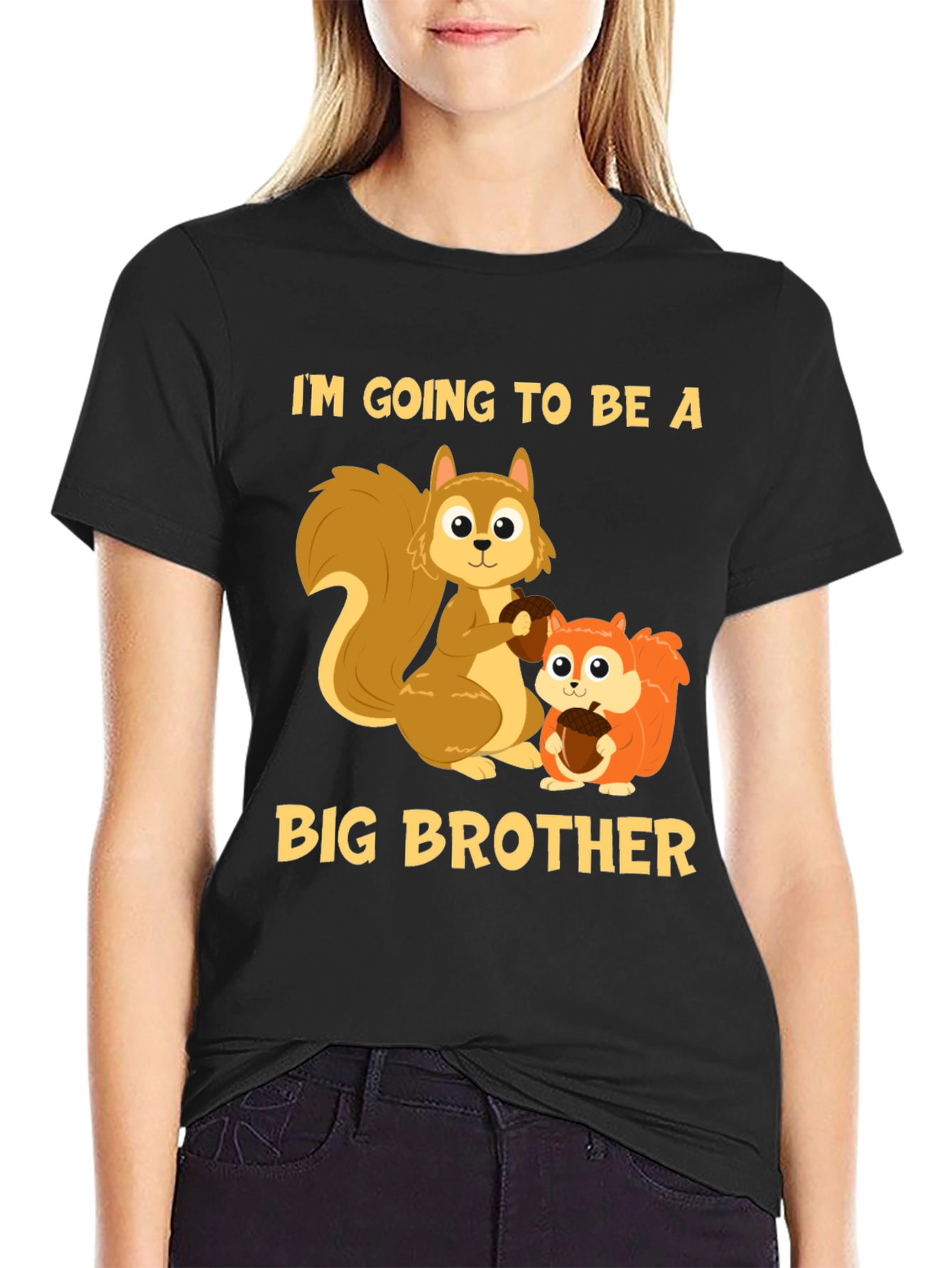 Big Brother Squirrel T-Shirt - Cute Announcement Tee
