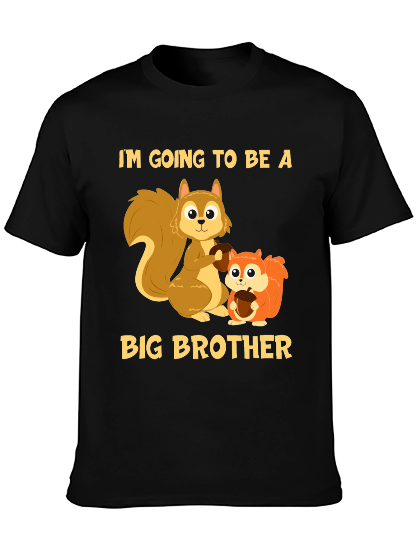 Big Brother Squirrel T-Shirt - Cute Announcement Tee