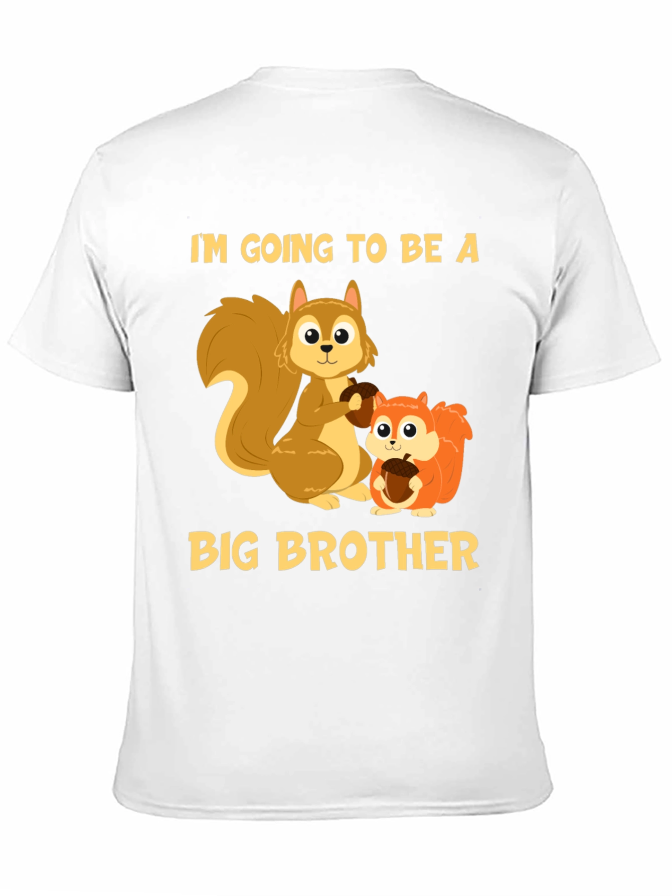Big Brother Squirrel T-Shirt - Cute Announcement Tee