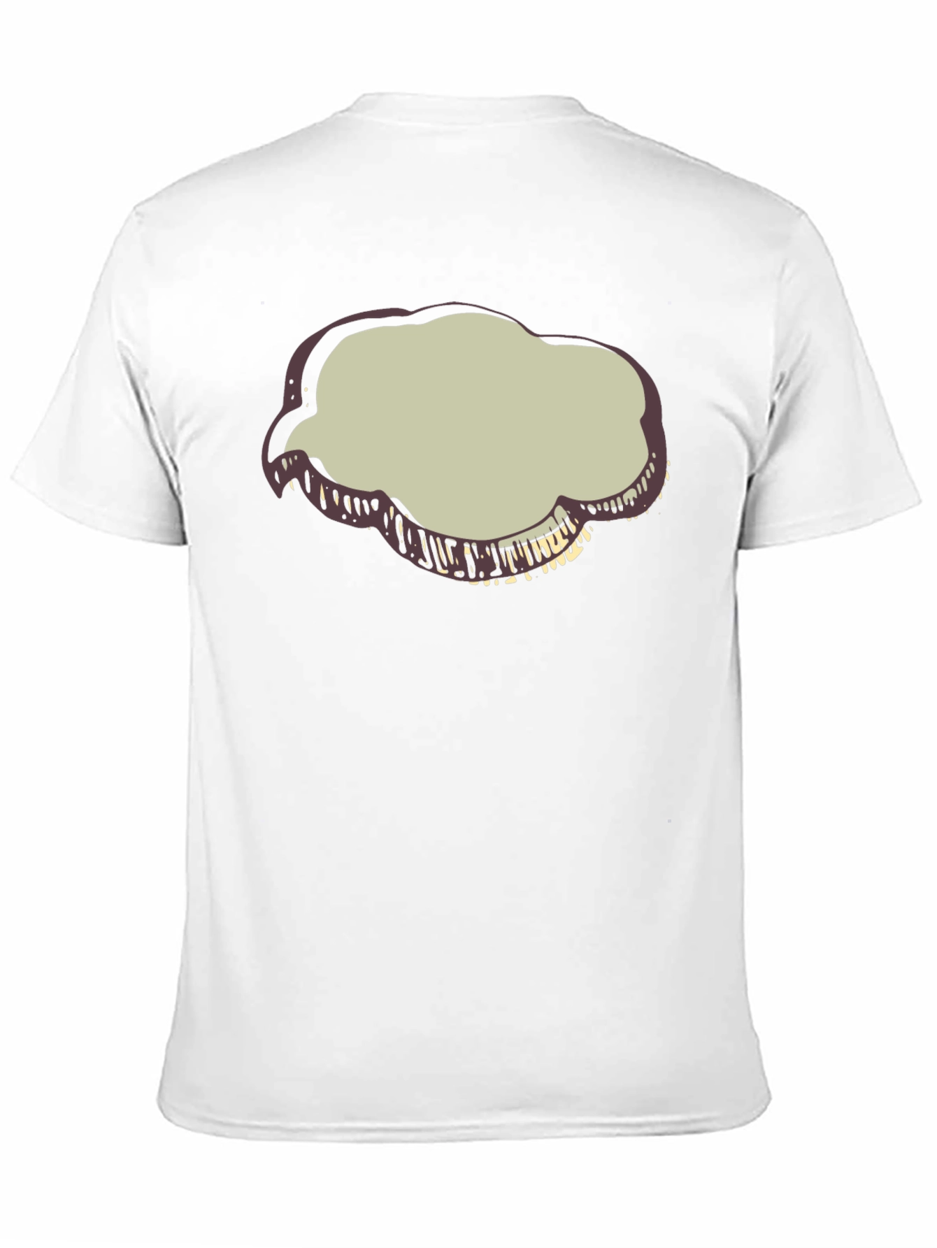 Black T-Shirt with Cloud Graphic