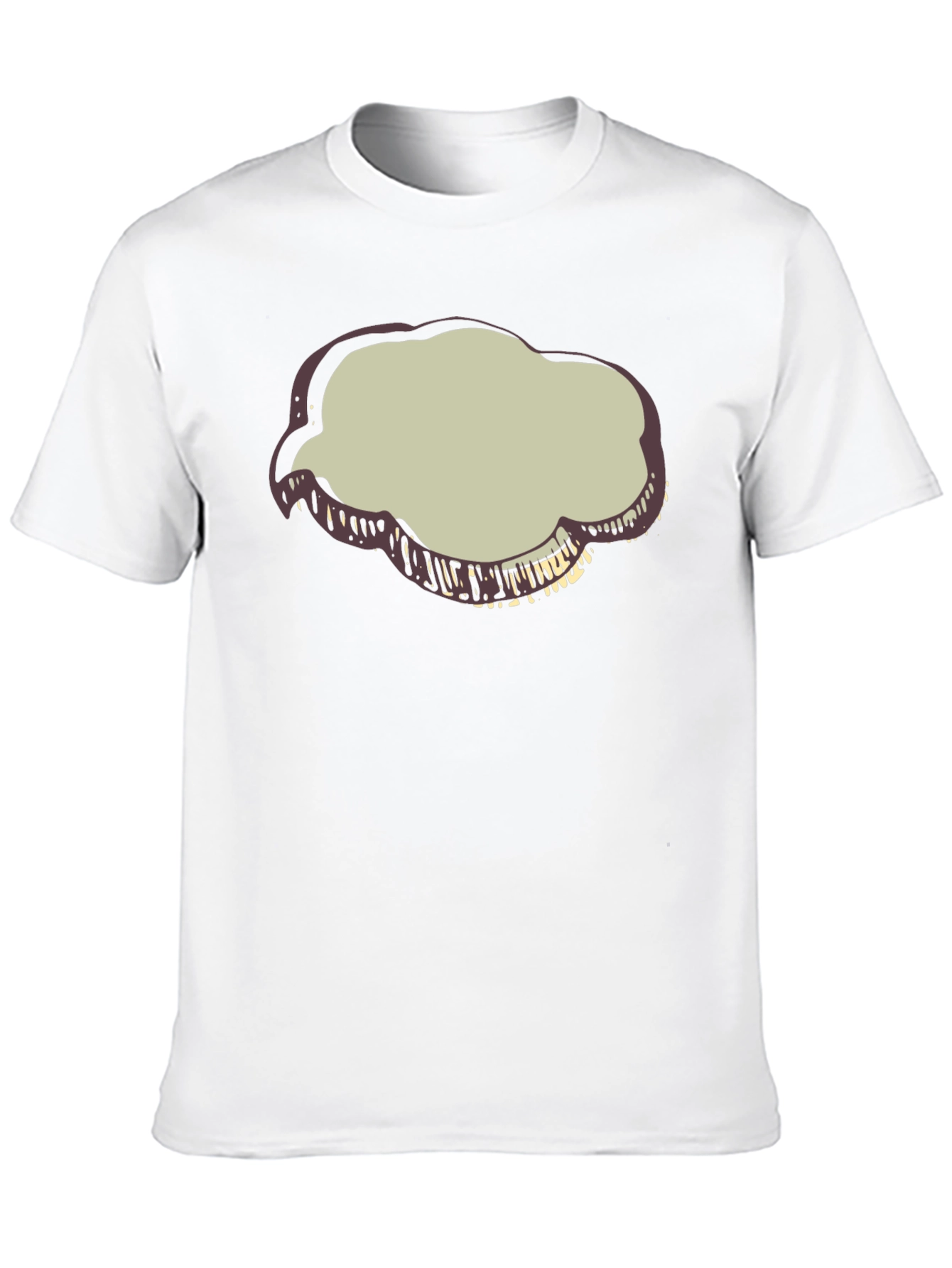 Black T-Shirt with Cloud Graphic