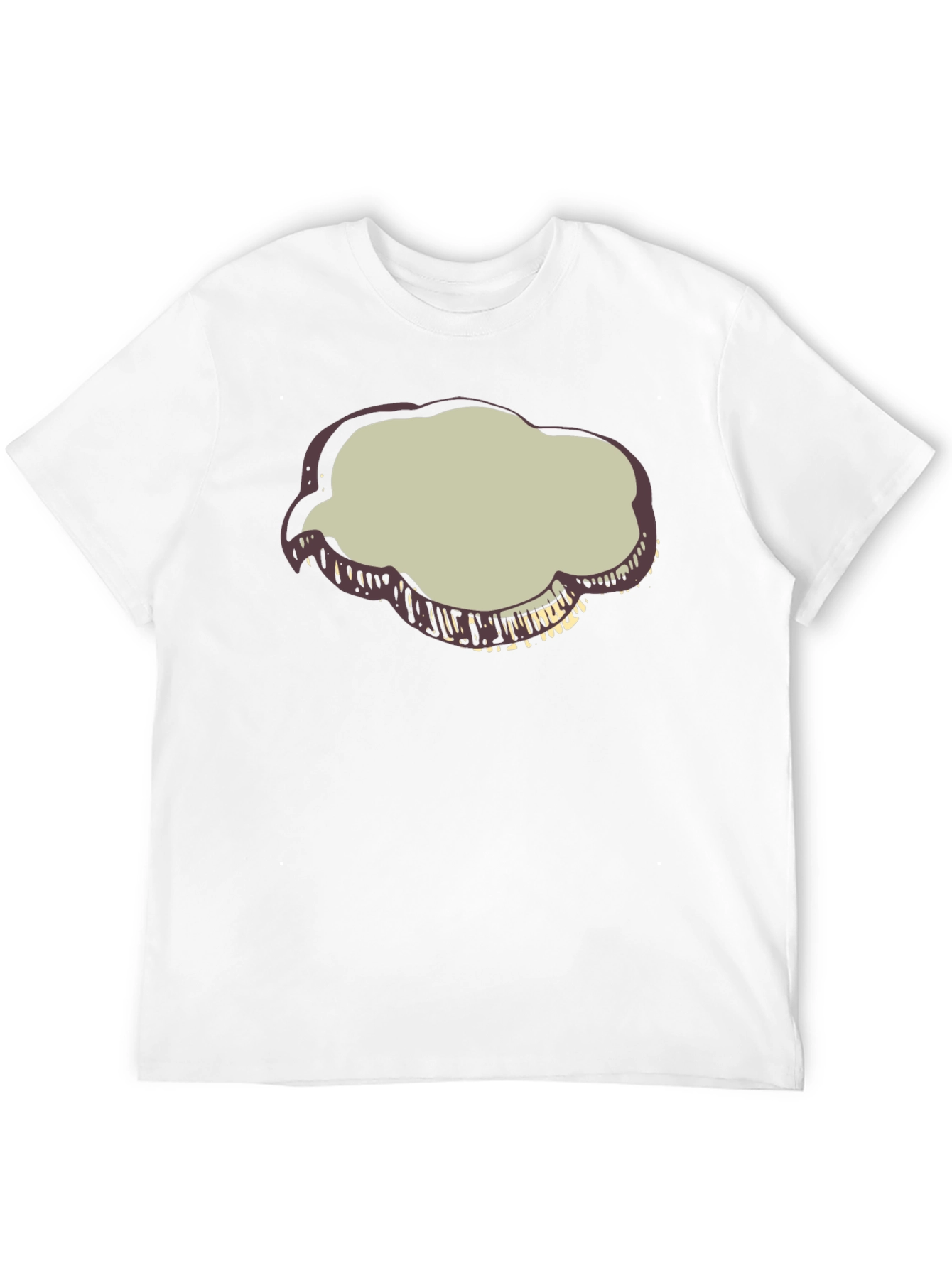 Black T-Shirt with Cloud Graphic