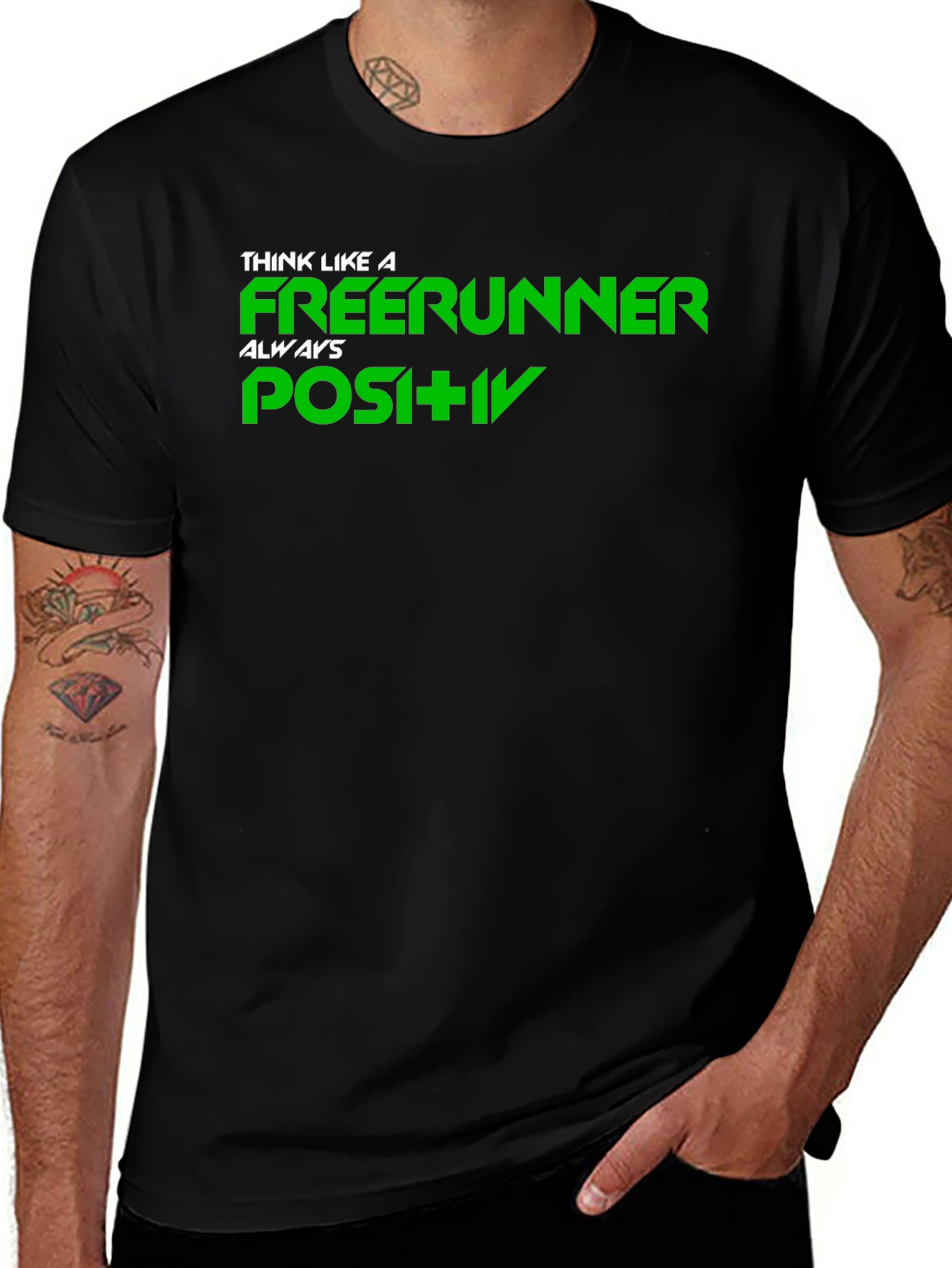 Freerunner Positive Mindset Black T-Shirt