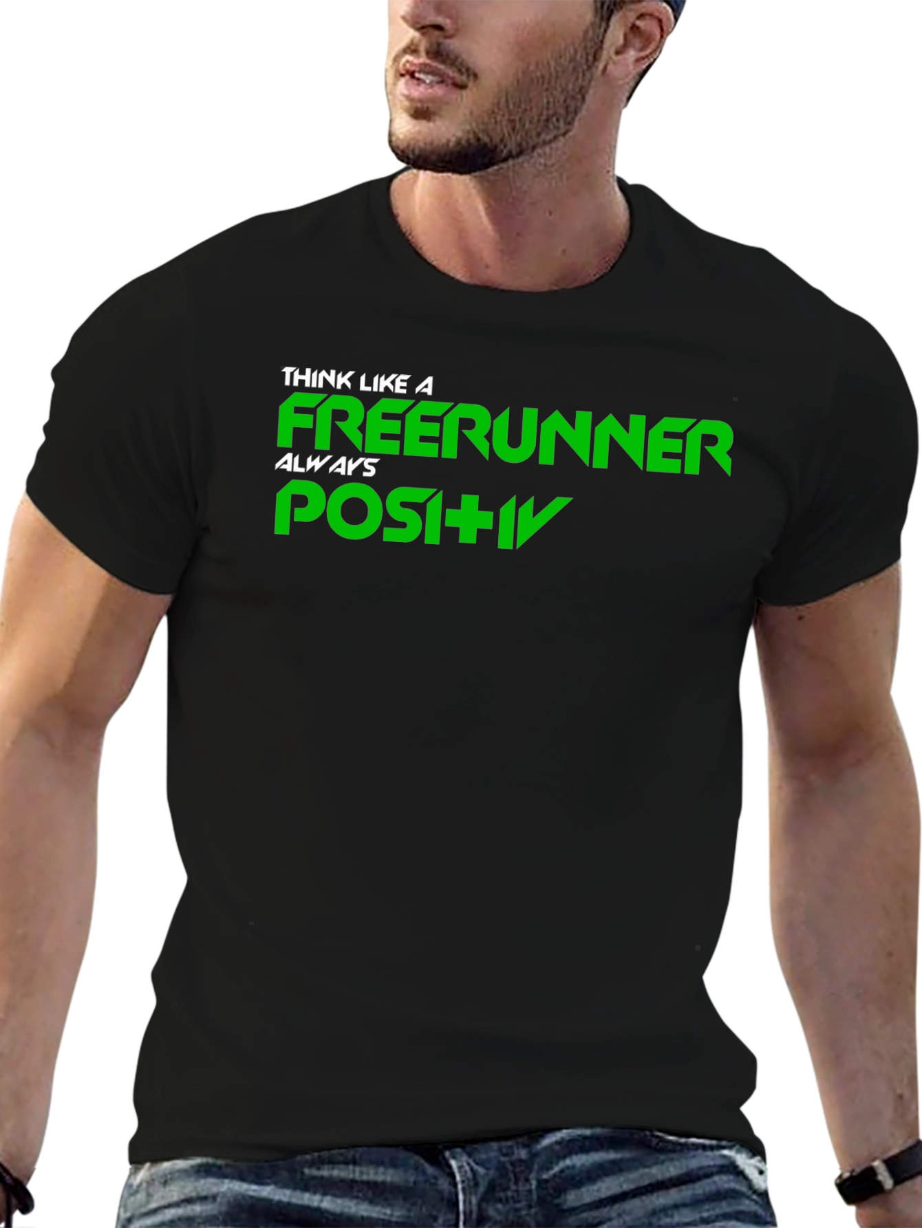 Freerunner Positive Mindset Black T-Shirt