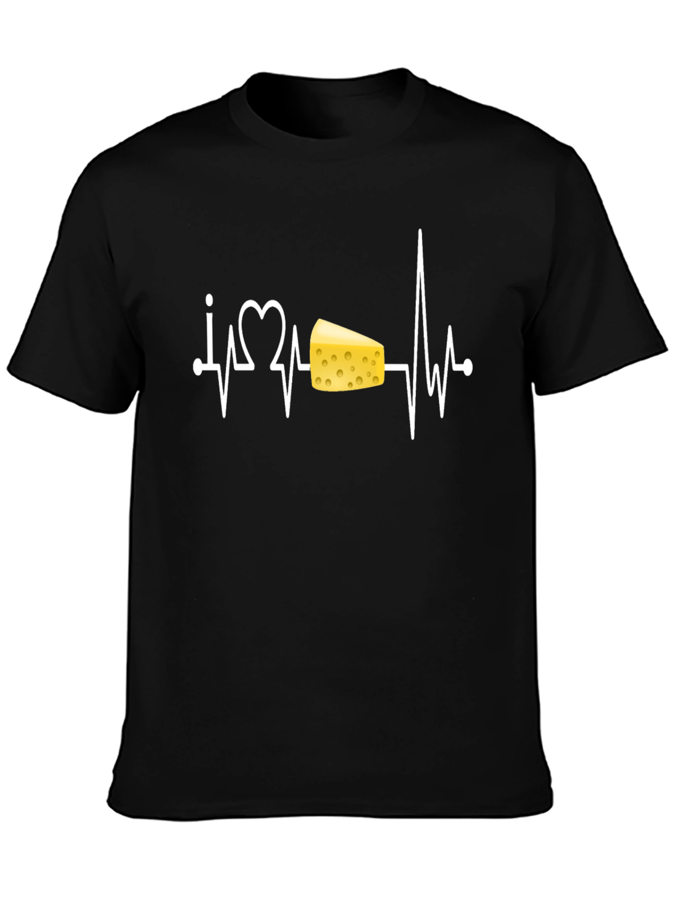I Heart Cheese T-Shirt - Black