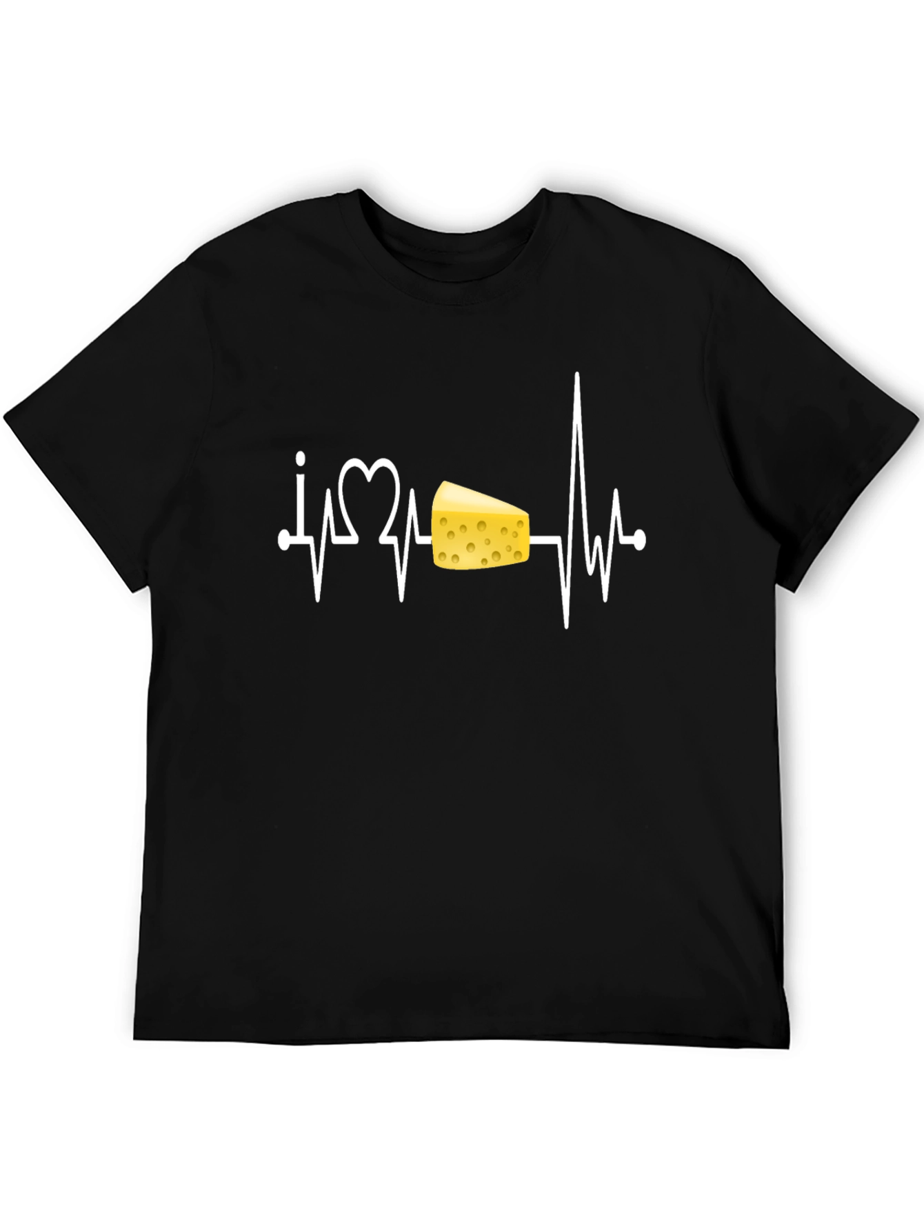 I Heart Cheese T-Shirt - Black