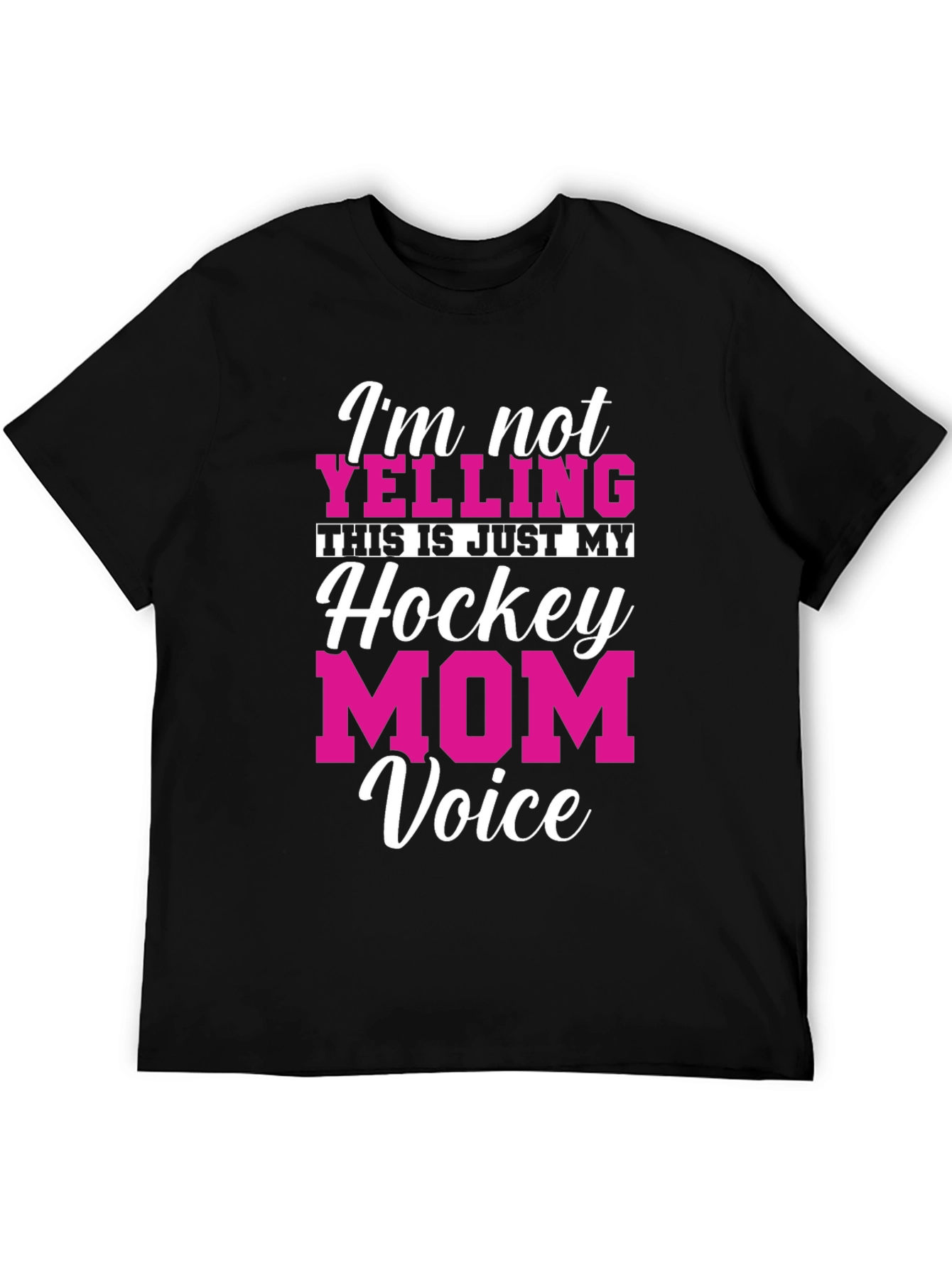 Hockey Mom Voice T-Shirt - Funny Graphic Tee