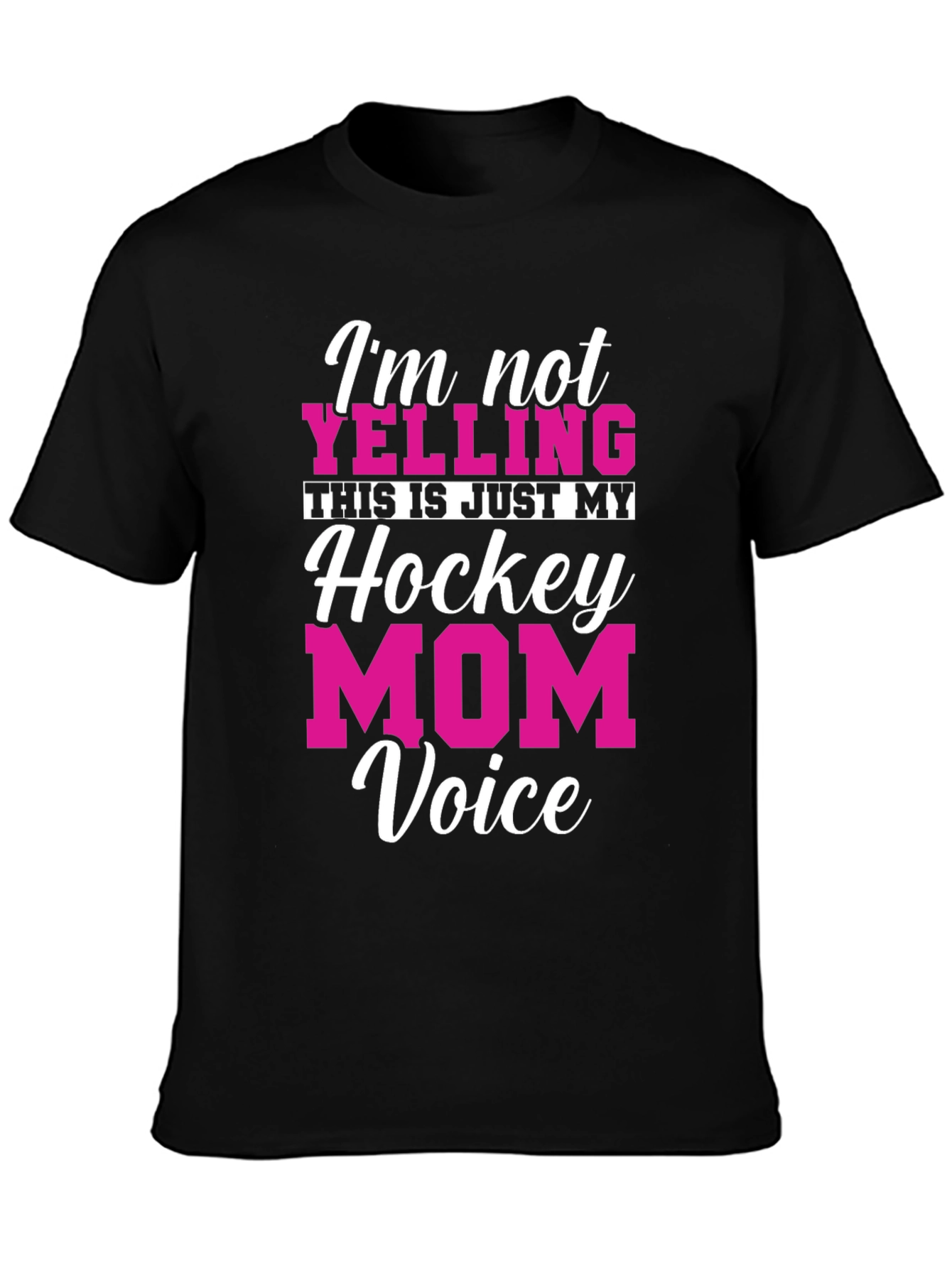 Hockey Mom Voice T-Shirt - Funny Graphic Tee
