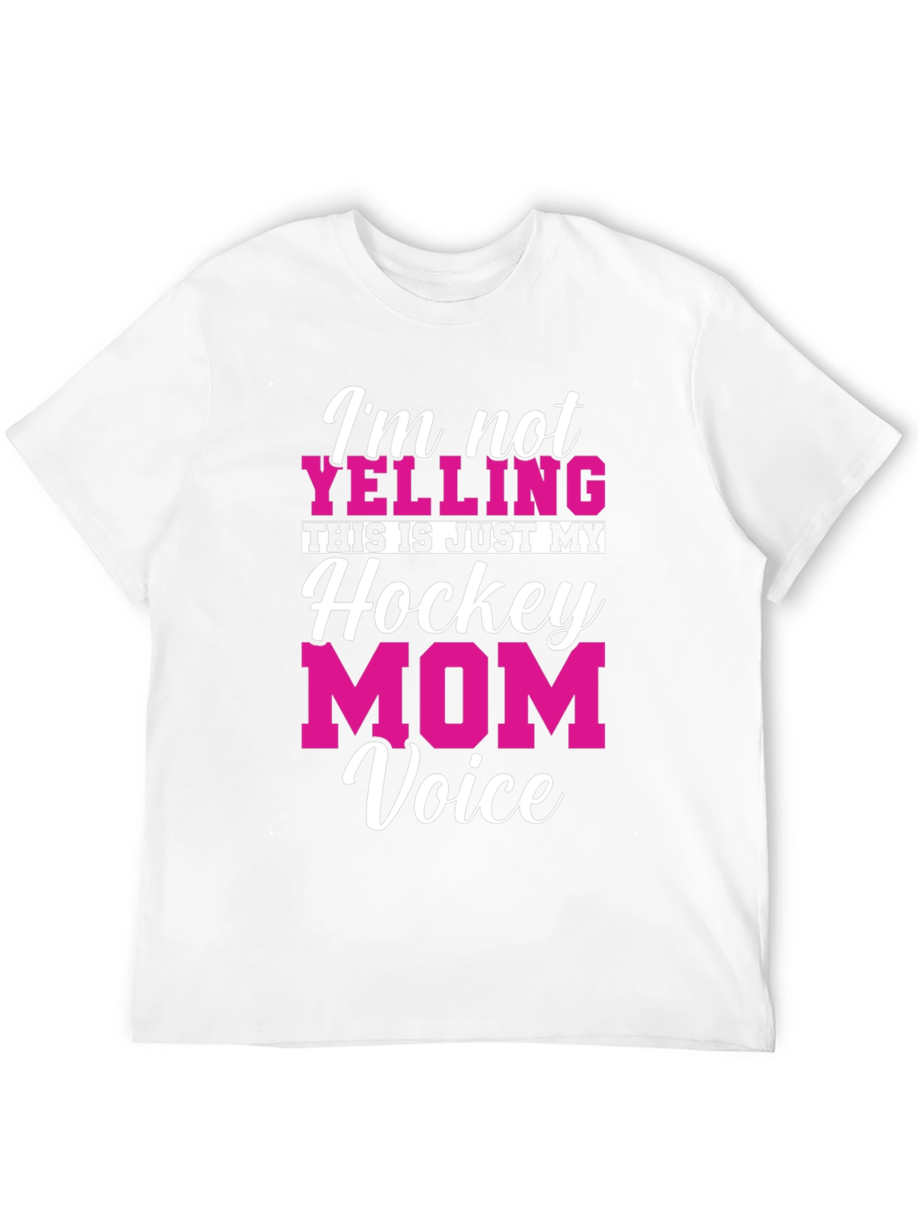 Hockey Mom Voice T-Shirt - Funny Graphic Tee
