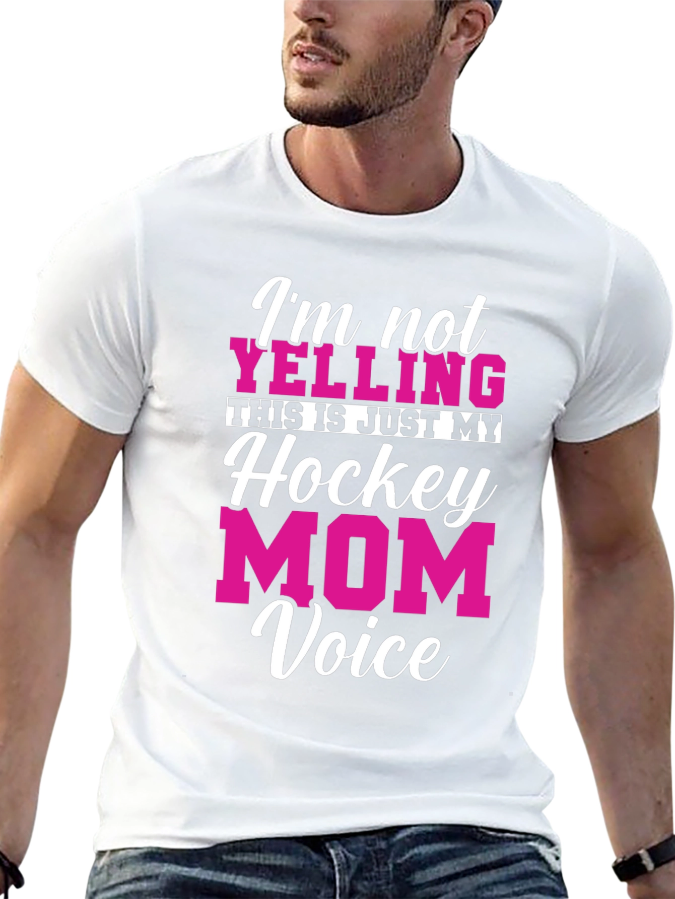 Hockey Mom Voice T-Shirt - Funny Graphic Tee