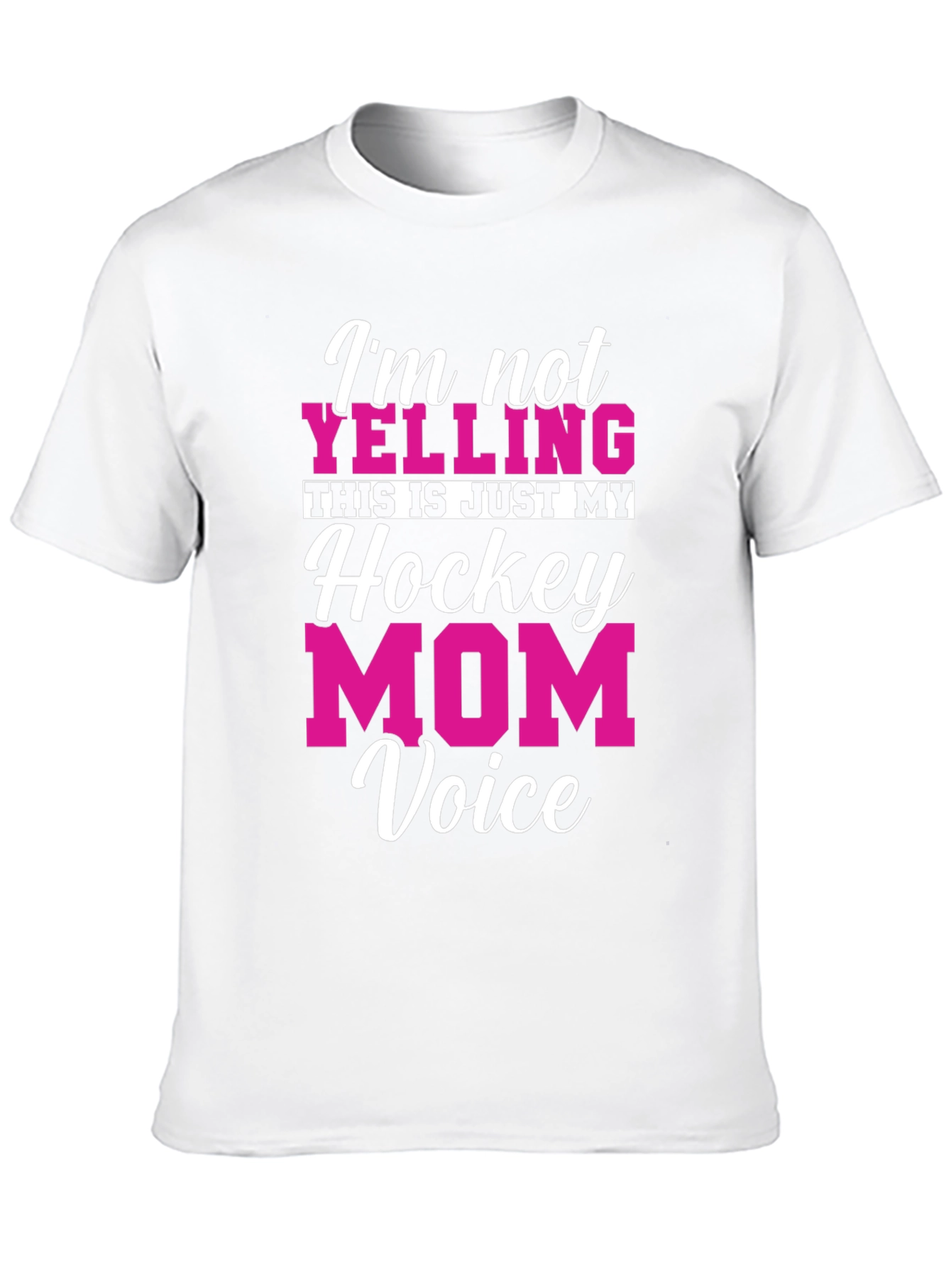 Hockey Mom Voice T-Shirt - Funny Graphic Tee