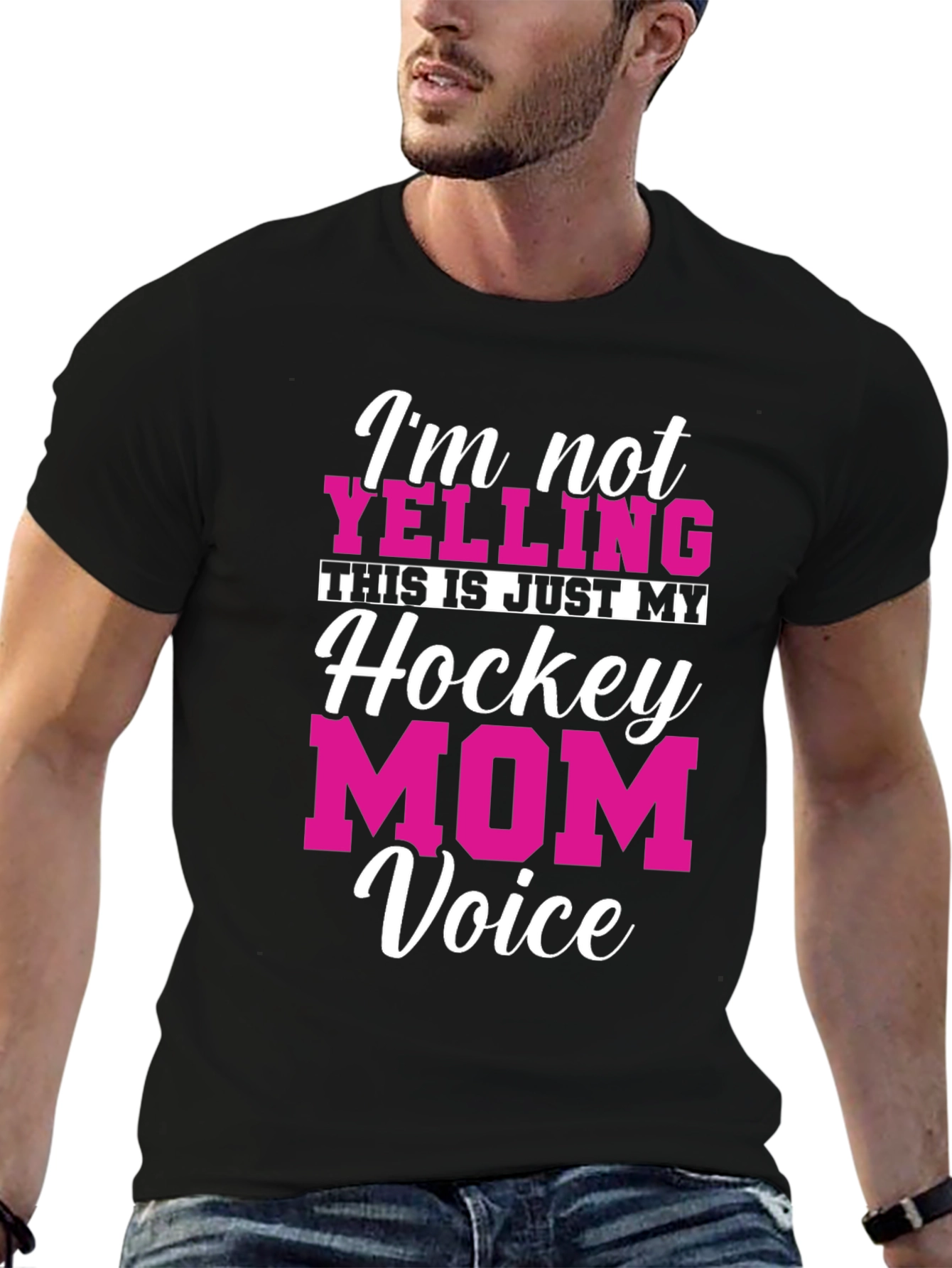 Hockey Mom Voice T-Shirt - Funny Graphic Tee