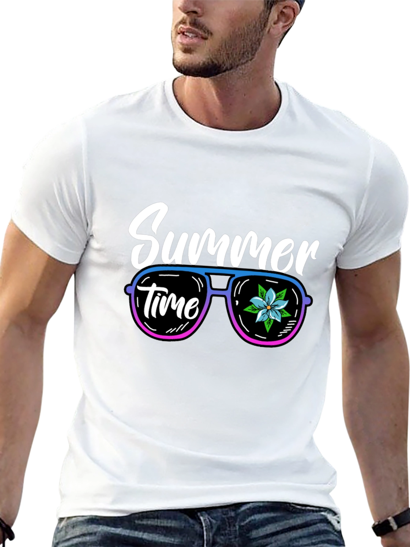 Summer Time T-Shirt - Sunglasses Graphic Tee