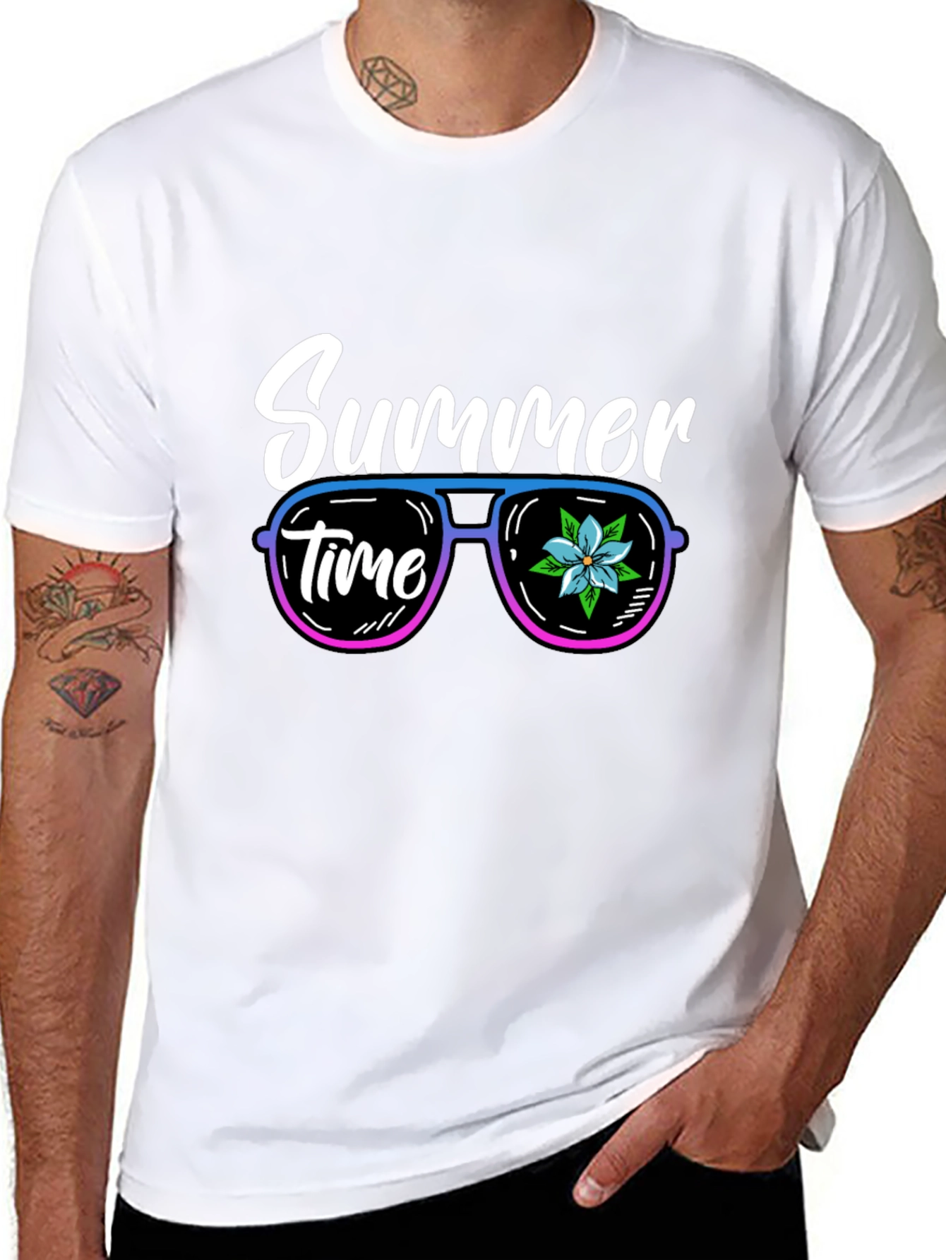 Summer Time T-Shirt - Sunglasses Graphic Tee