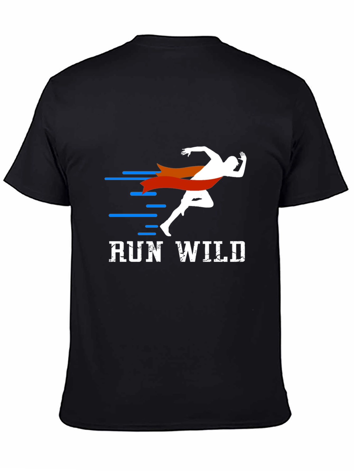 Run Wild Graphic Tee - Motivational Activewear Shirt