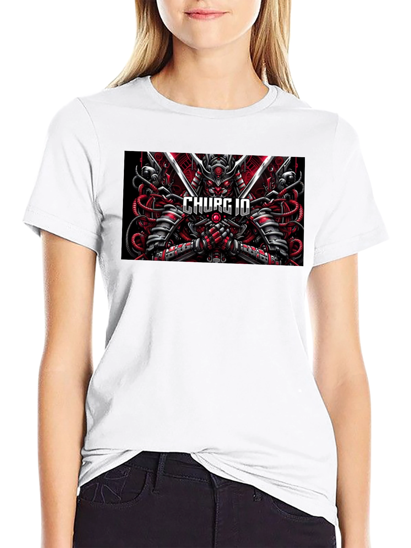 Cyberpunk Samurai T-Shirt - CHURG ID Design