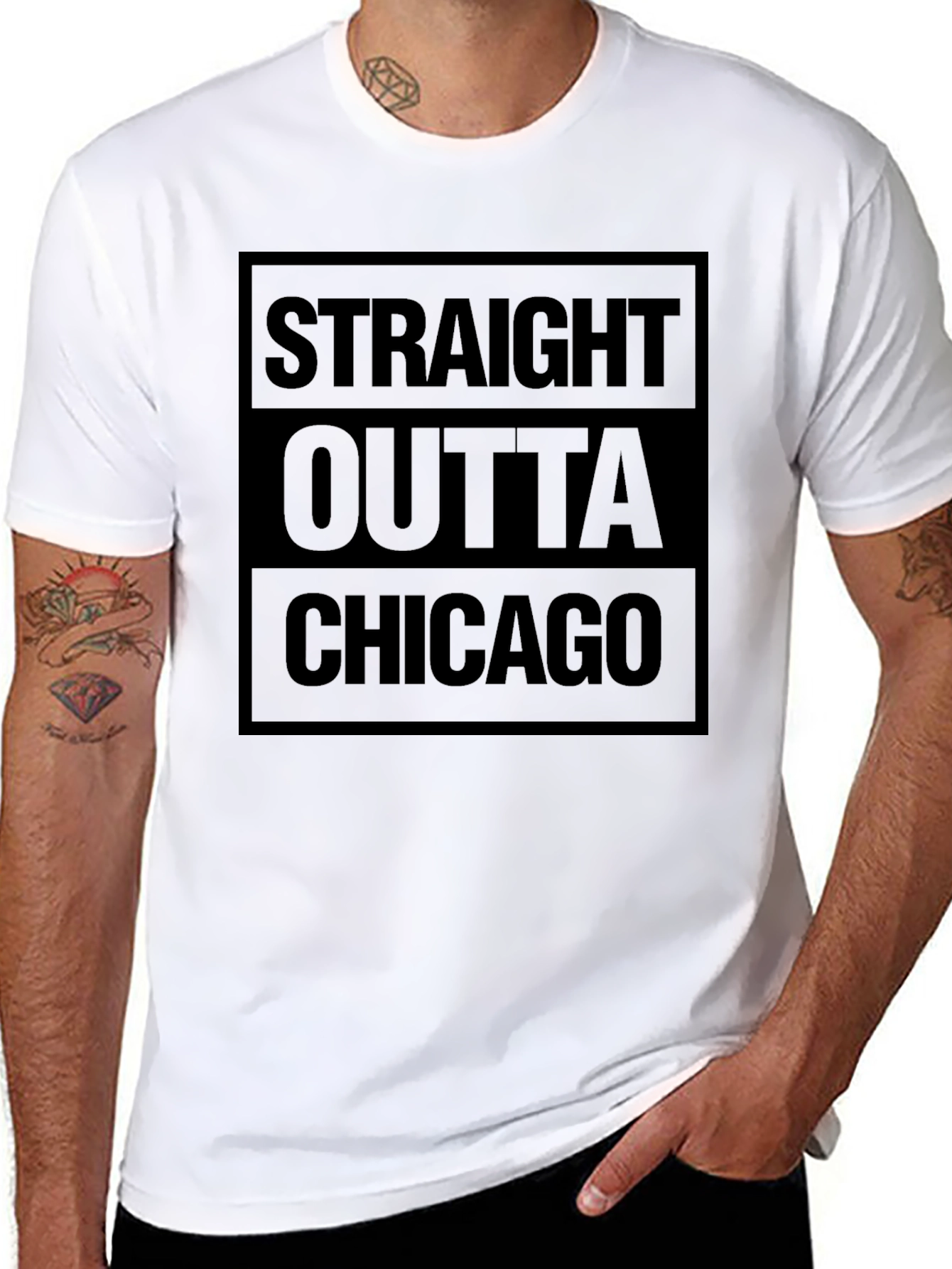 Straight Outta Chicago Graphic T-Shirt