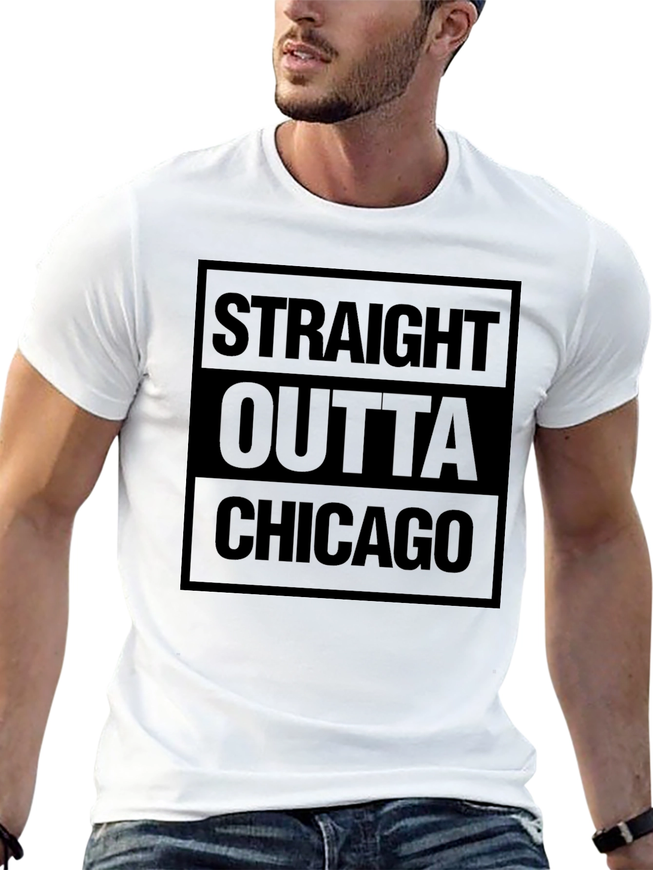 Straight Outta Chicago Graphic T-Shirt